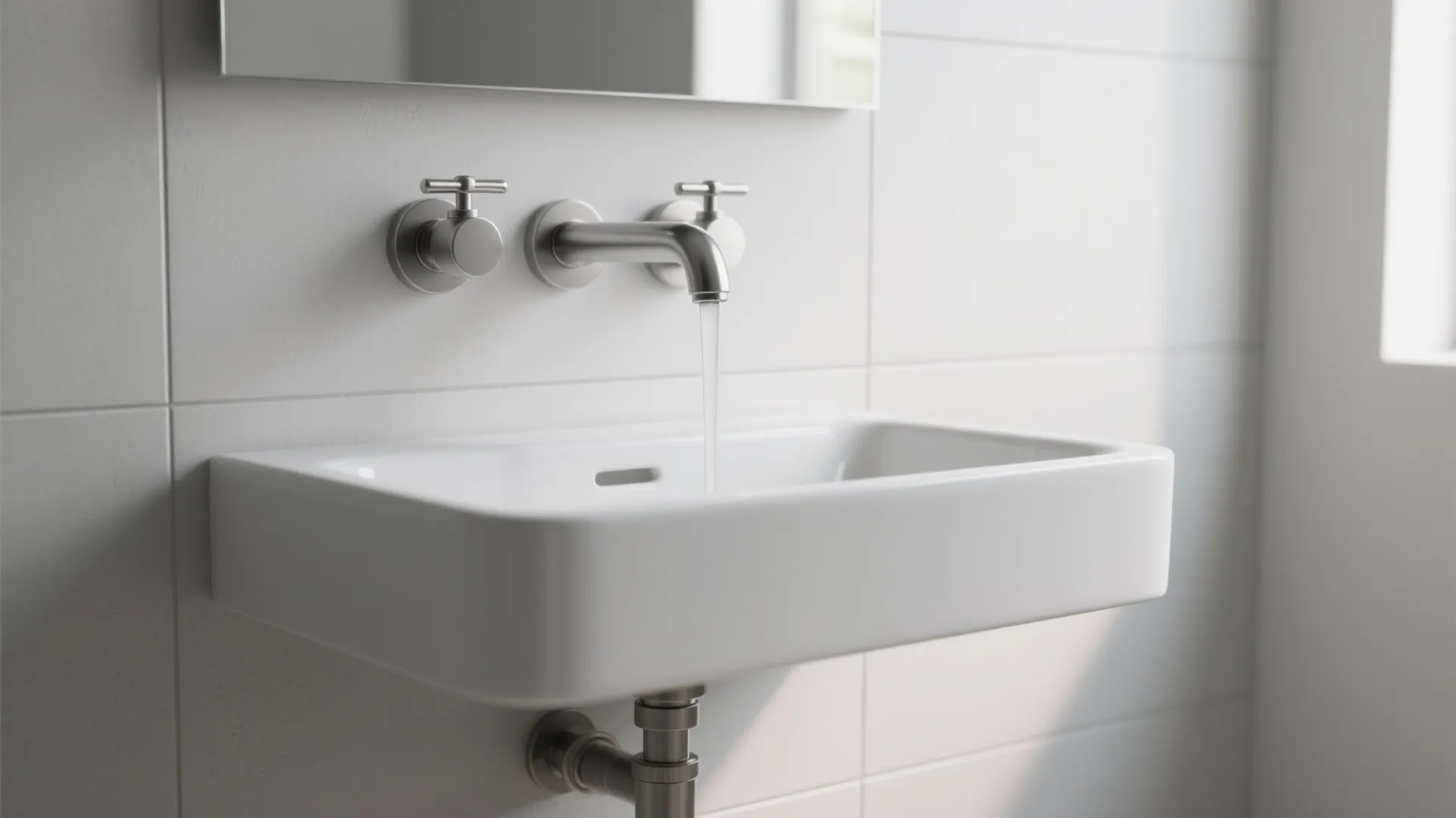 1. Minimal Wall-Mount 3-Hole Faucet
