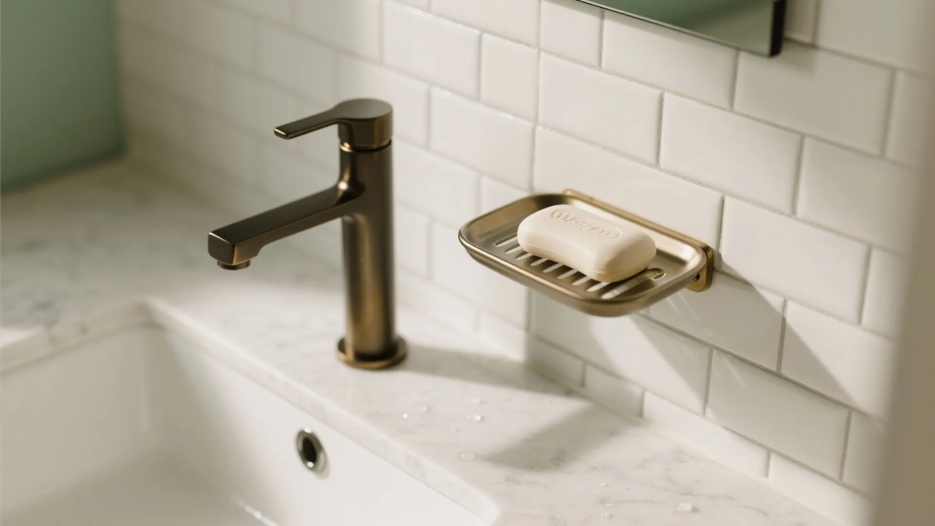 Wall-Mounted Soap Dish with Drainage