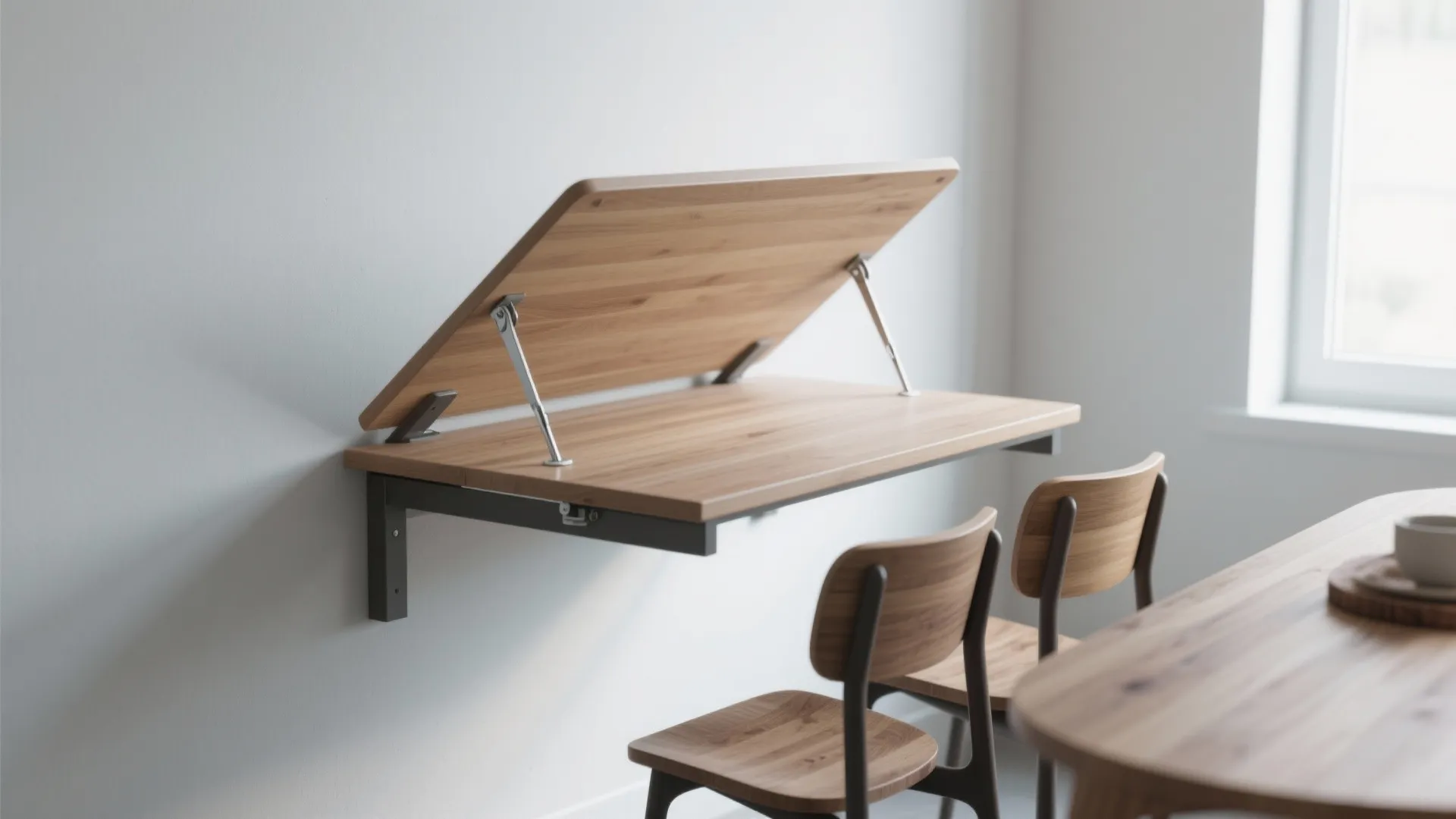 2. Mount One Side to the Wall for a Floating Effect