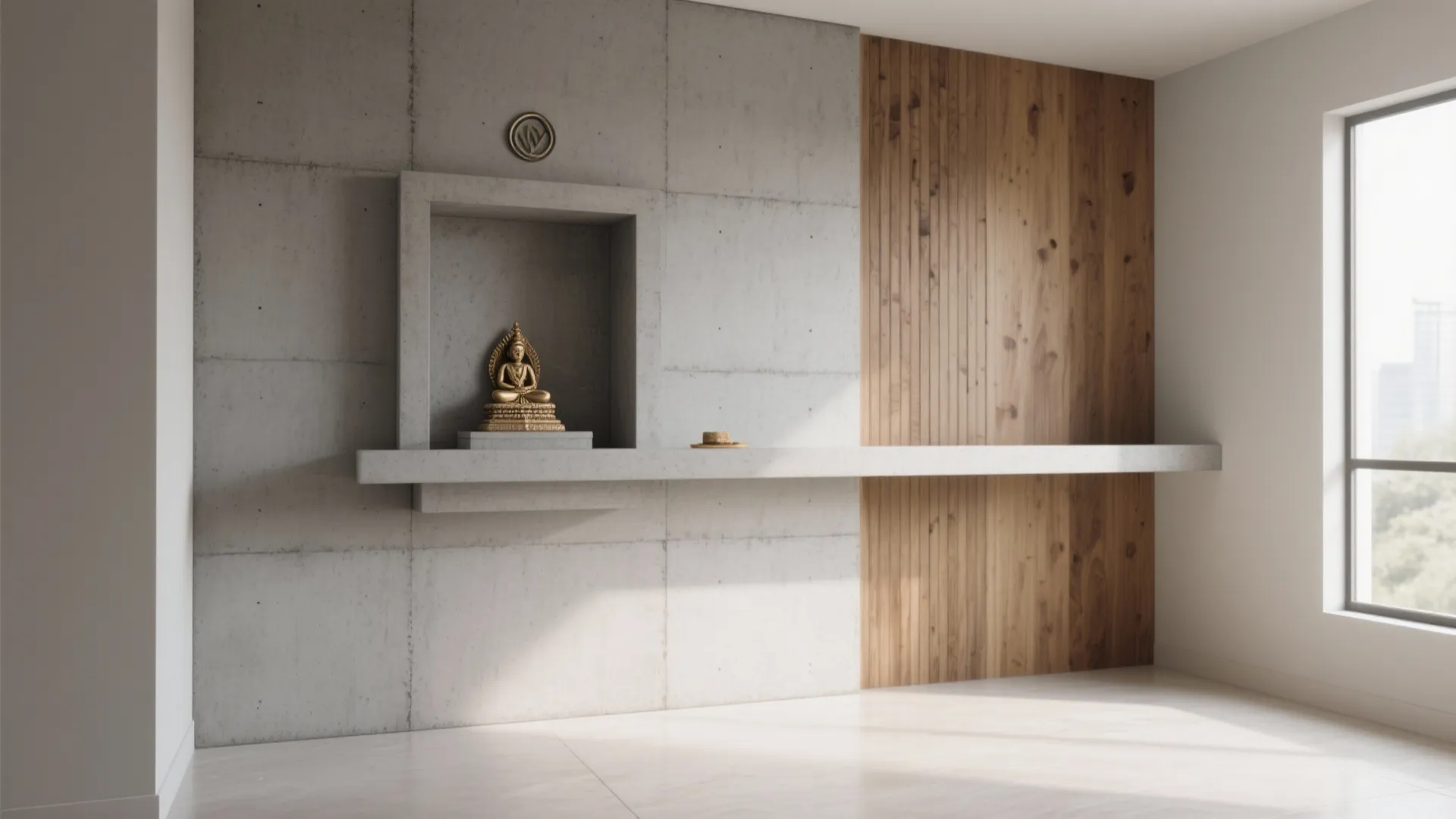 Tip 1: Minimalist Wall-mounted Mandir