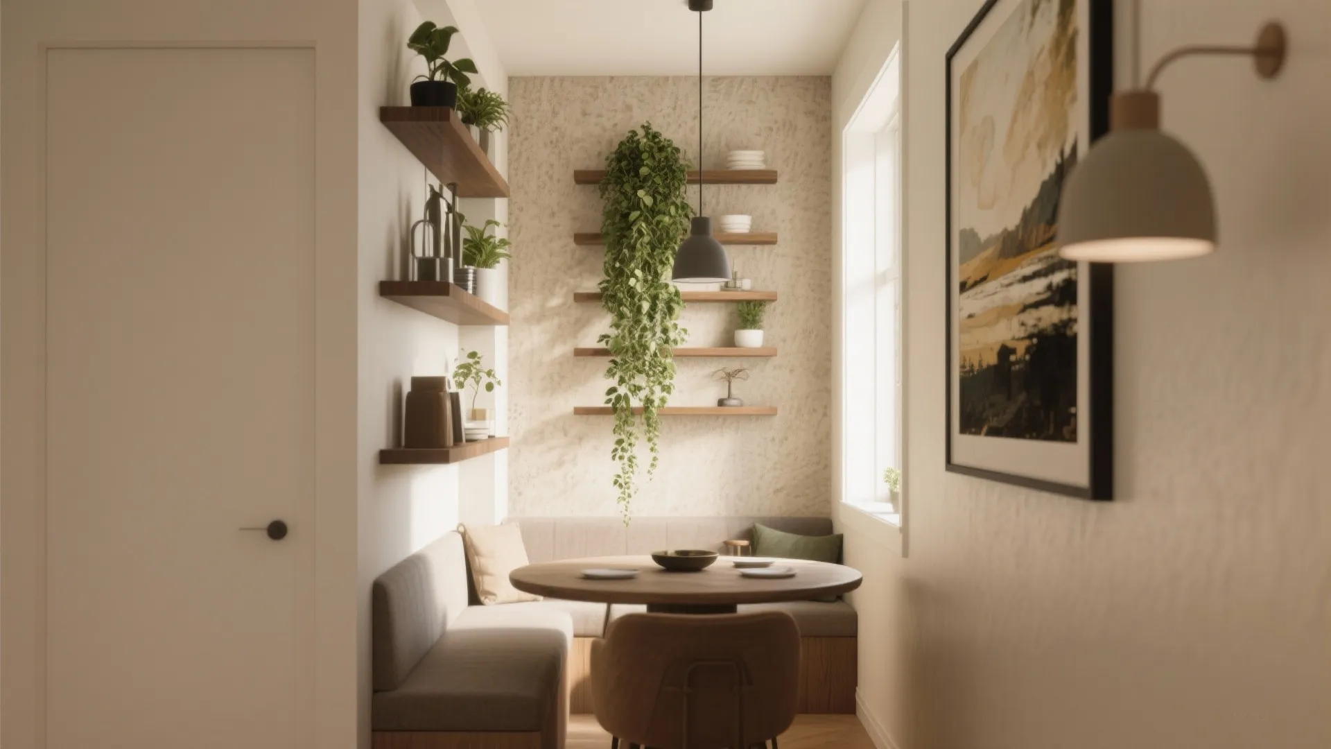5. Wall-mounted décor for vertical impact