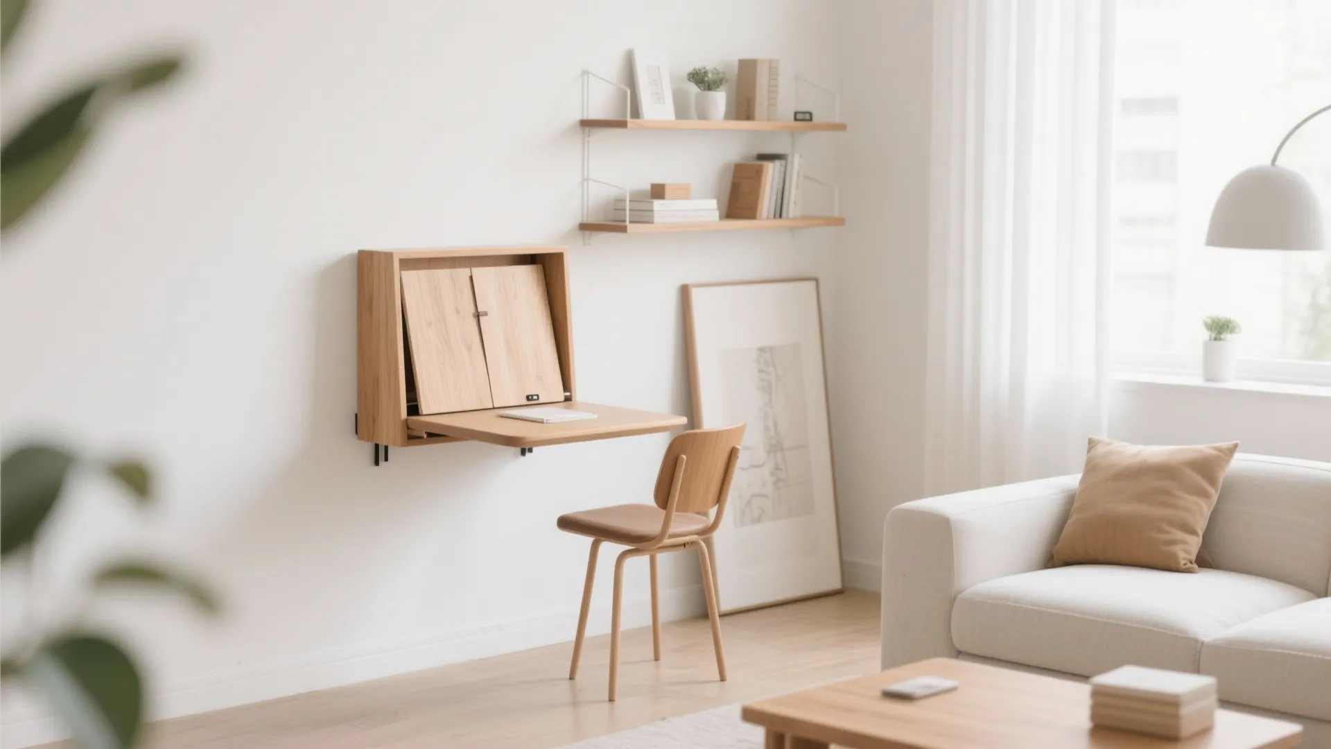 9. Wall-Mounted Desks
