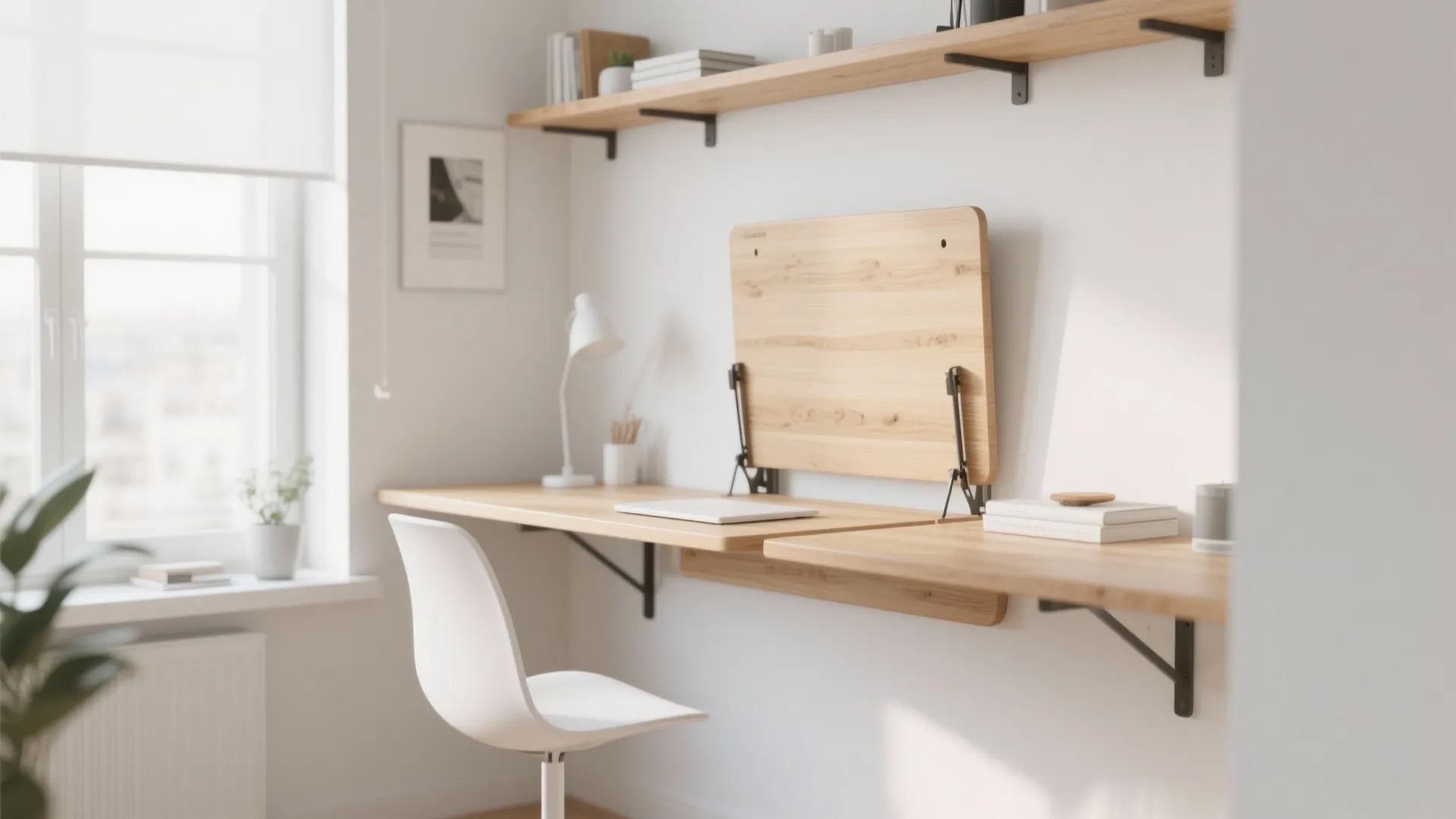 1. Wall-Mounted Desks