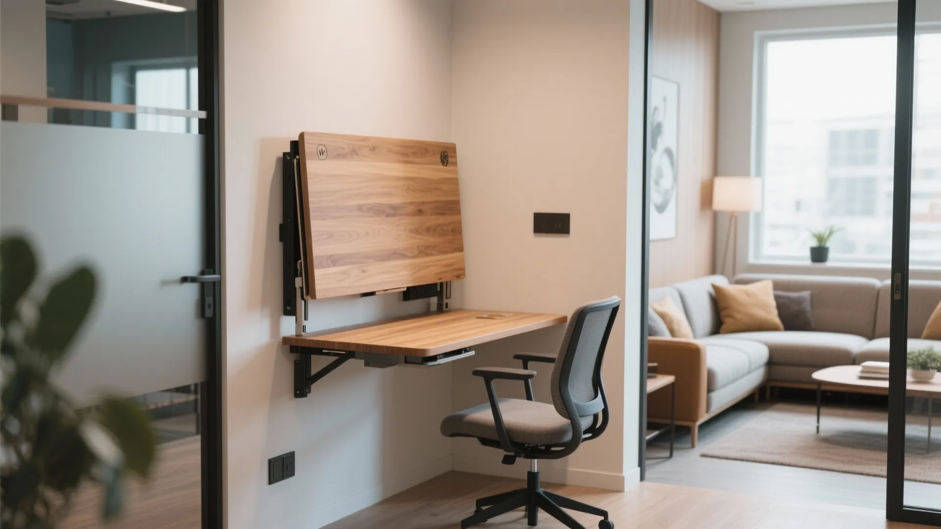 7. Wall-Mounted Desks