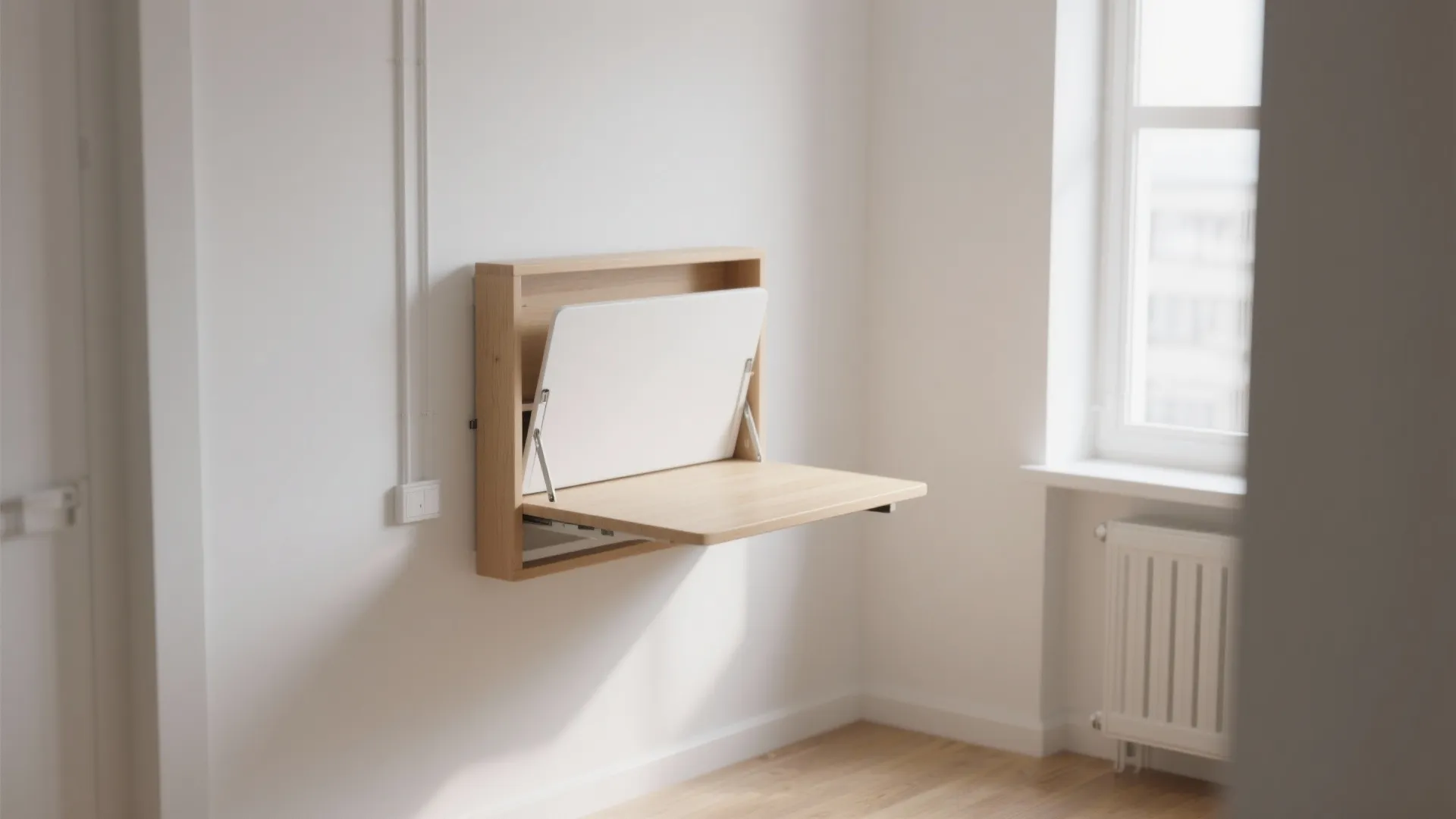 1. Wall-Mounted Desks