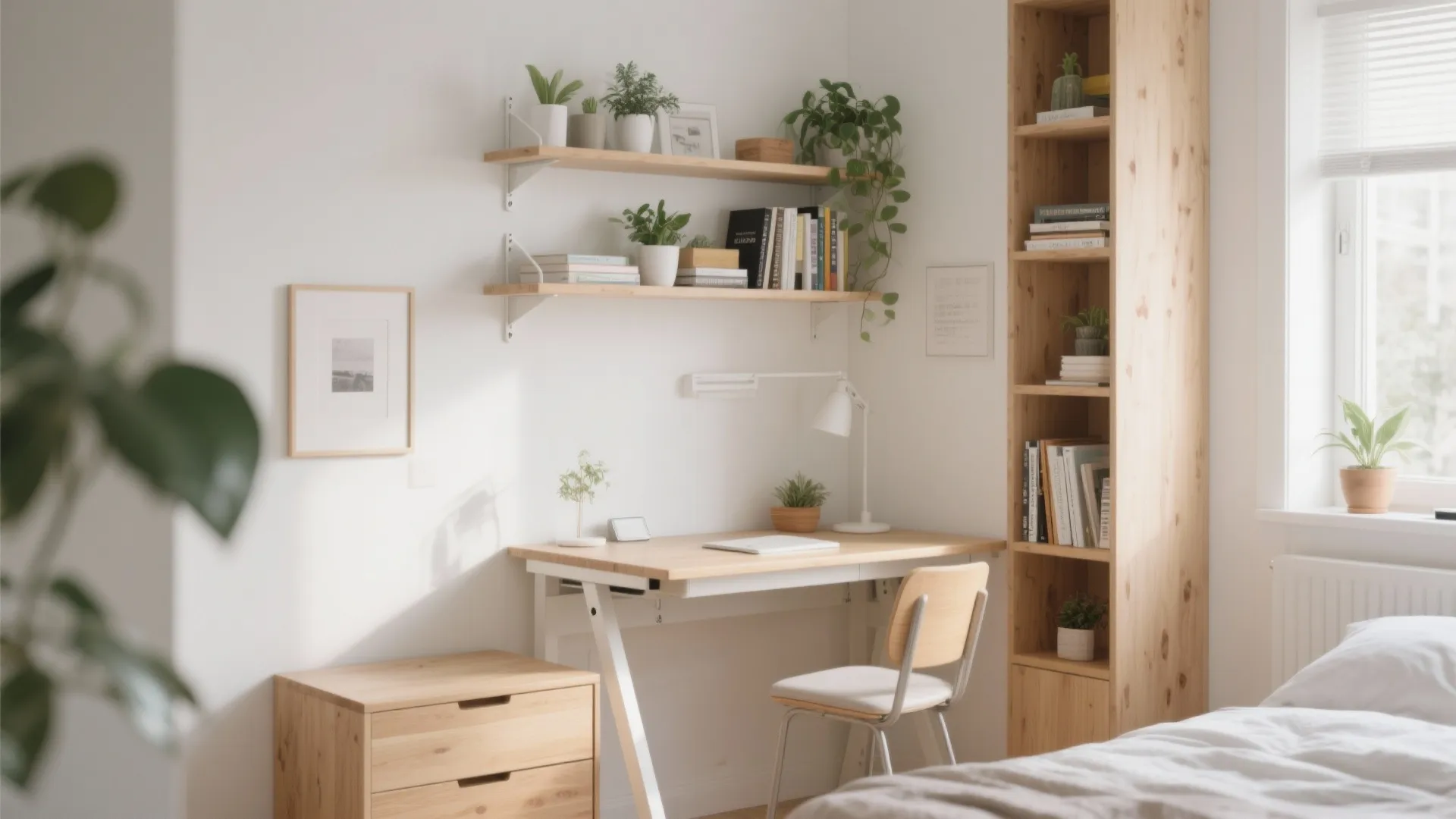 1. Wall-mounted Desks