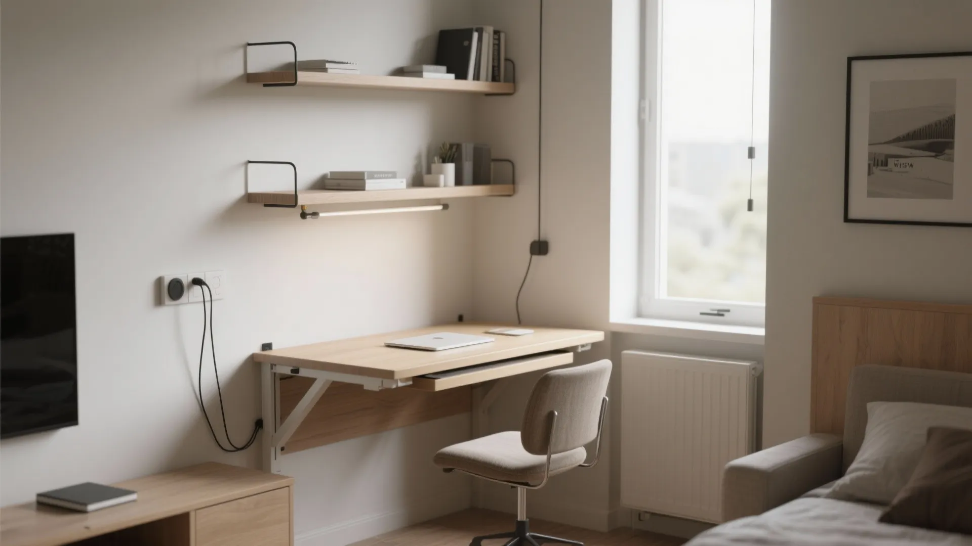 4. Wall-mounted Desks