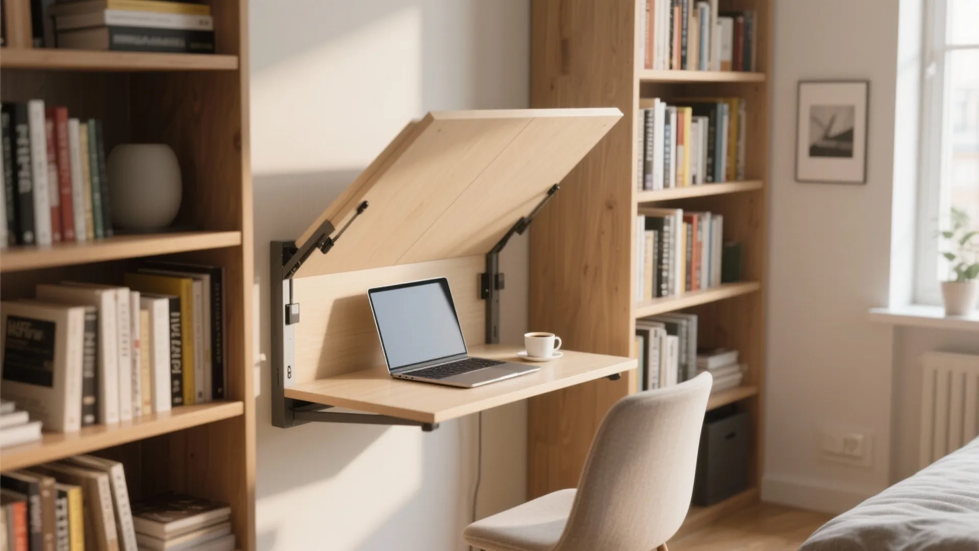 Tip 1: Wall-mounted desk magic