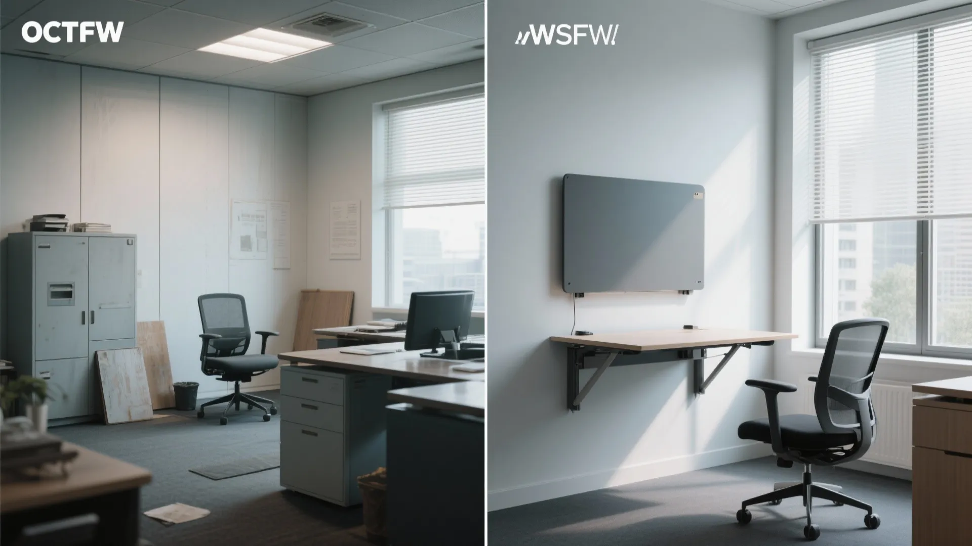 7. Wall-mounted Desks