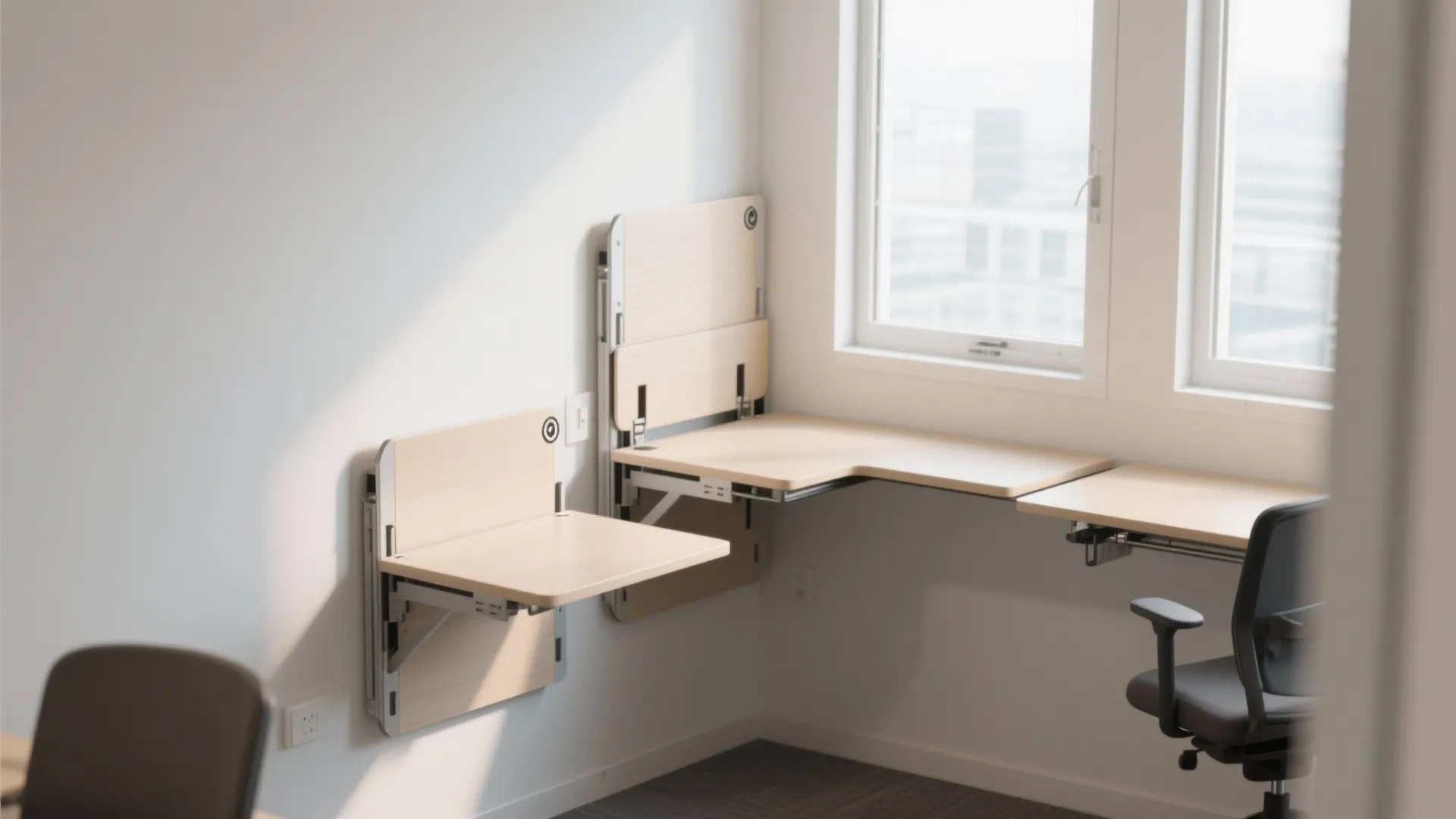 8. Wall-Mounted Desks