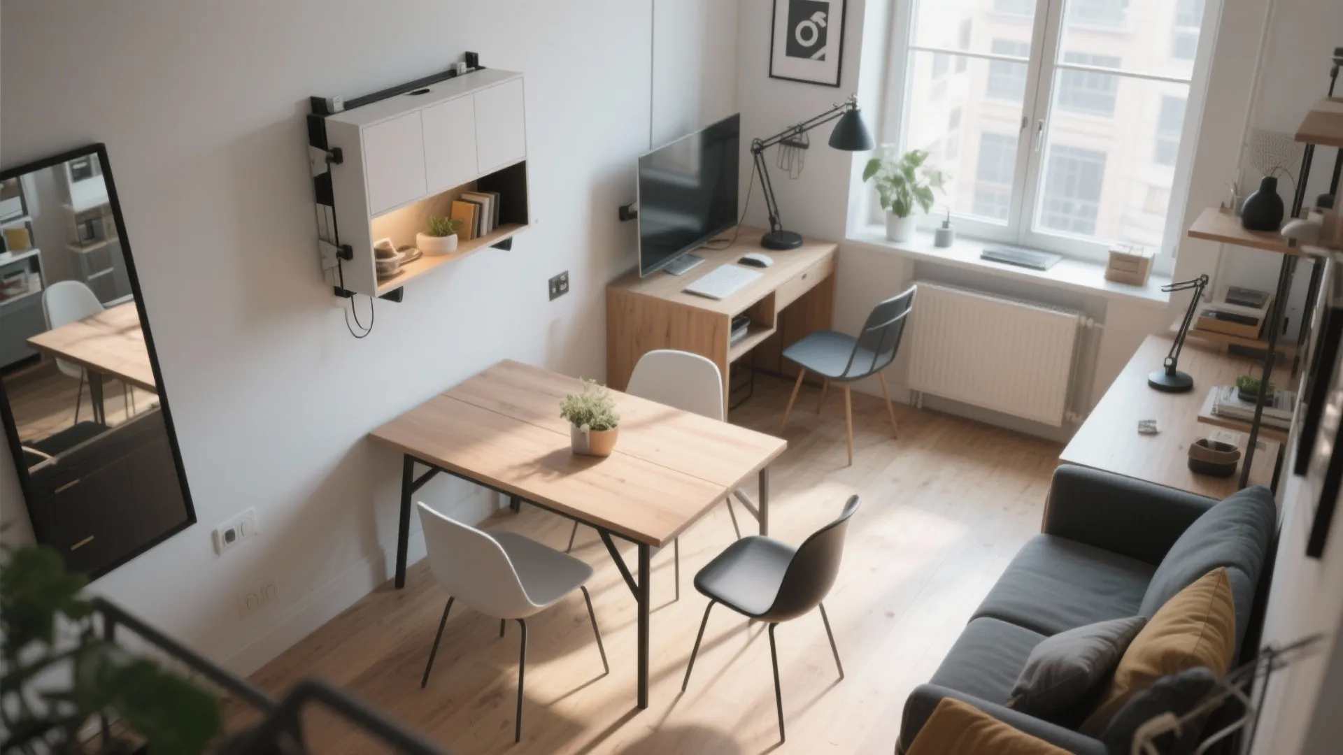 8. Wall-Mounted Dining Solutions
