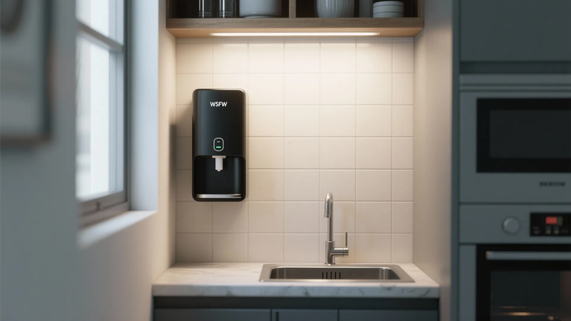 2. Wall-mounted Minimalist Dispenser