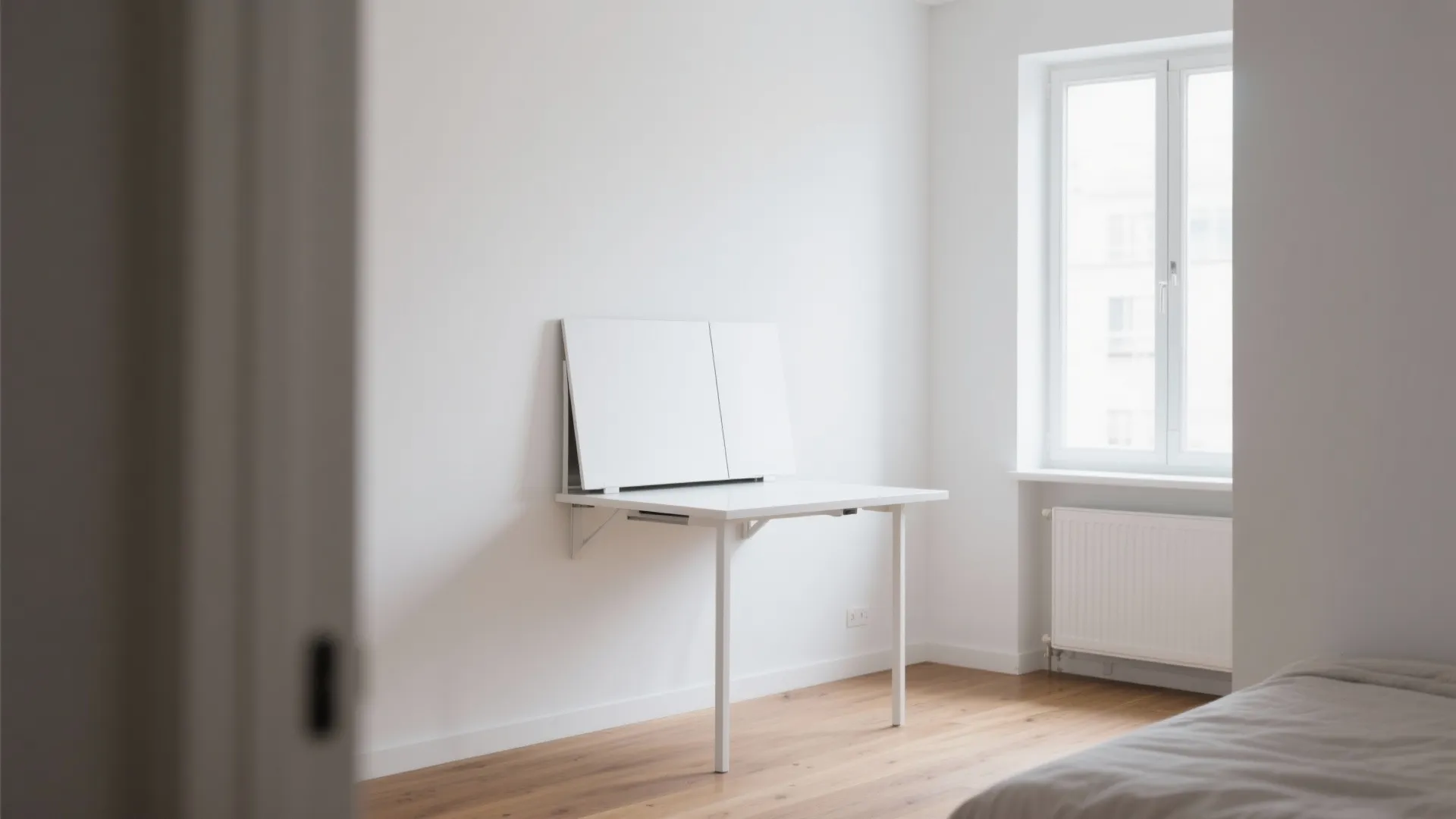 Wall-Mounted Drop-Leaf Table