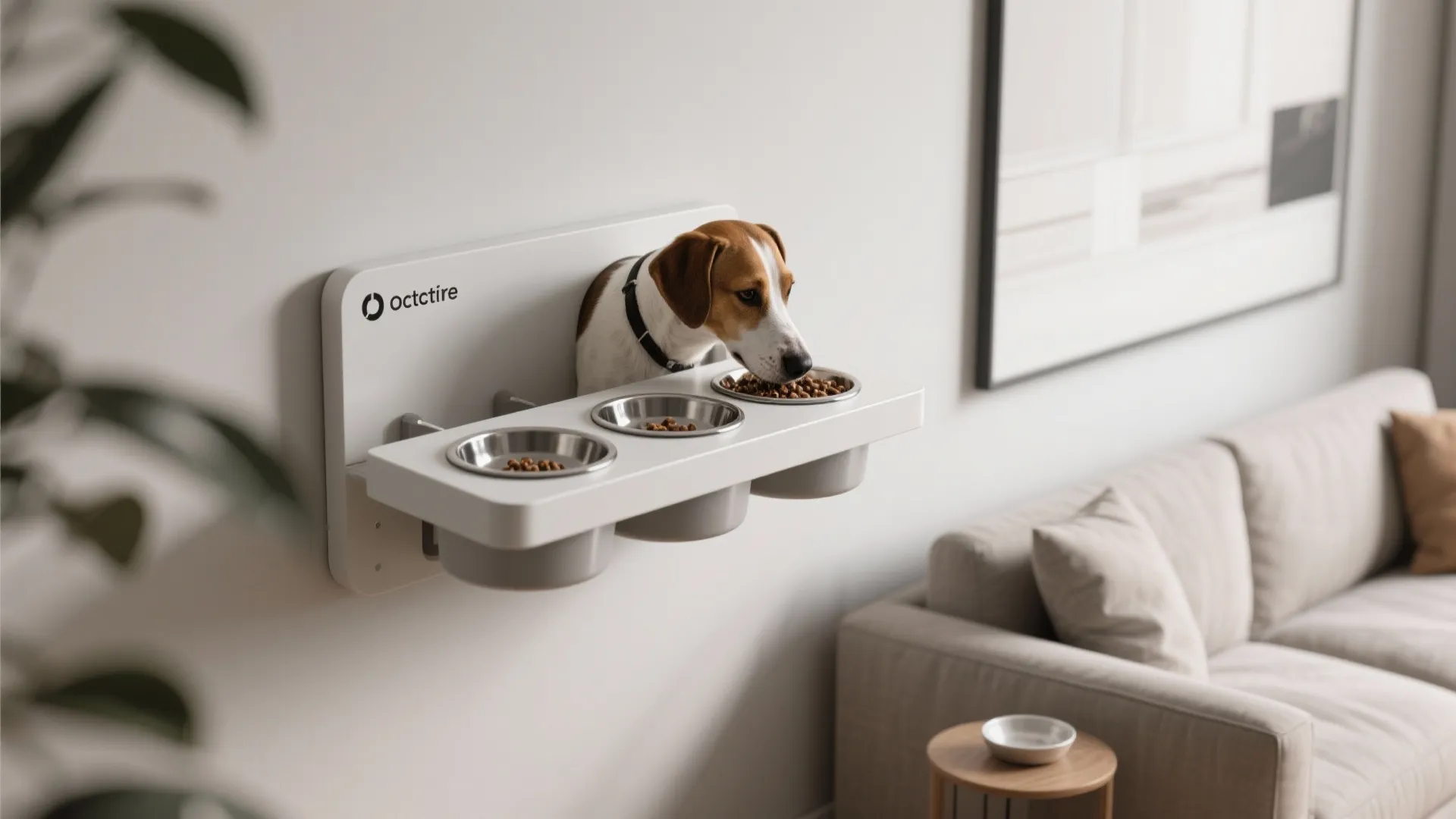 9. Wall-Mounted Feeding Station
