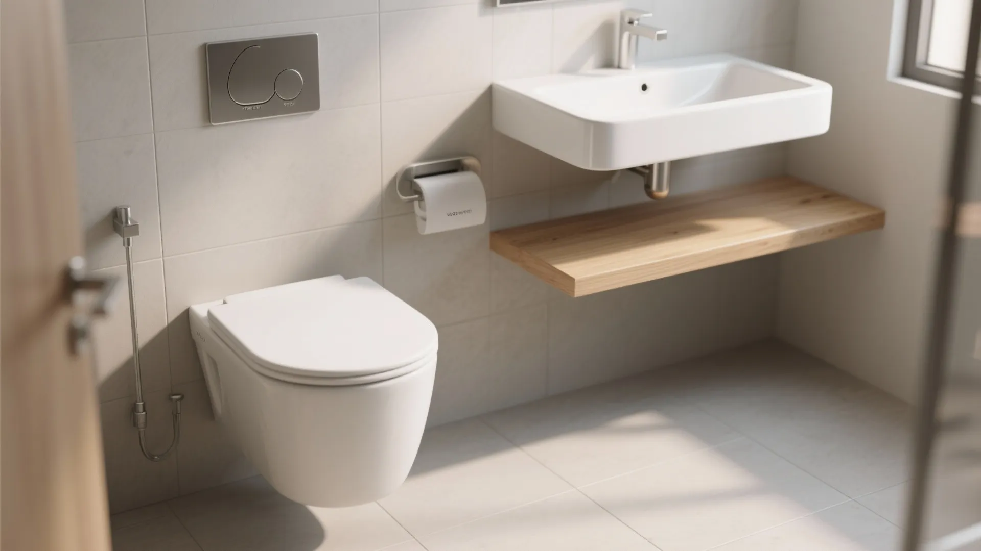 Minimalist wall-mounted fixtures