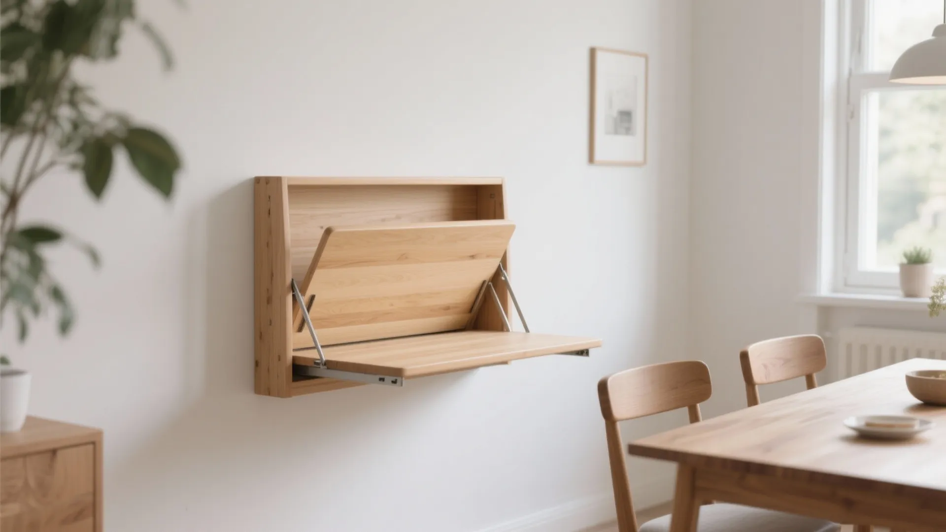 1. Wall-Mounted Folding Desks