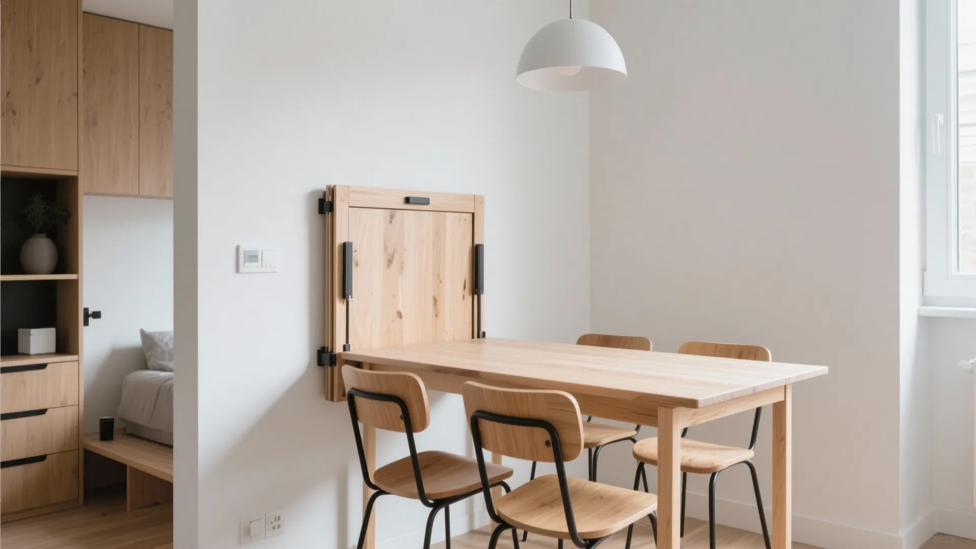 Wall-Mounted Folding Table
