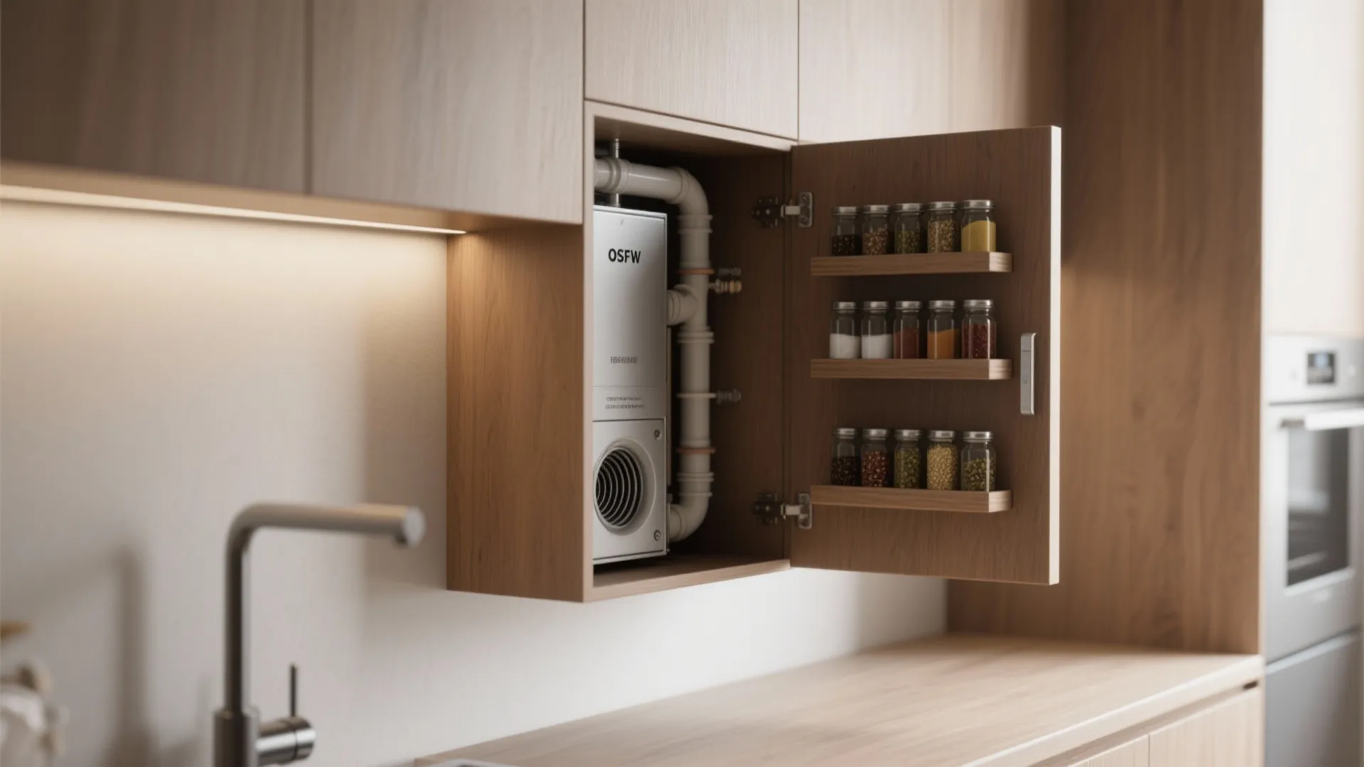 2. Wall-mounted grease trap cabinet