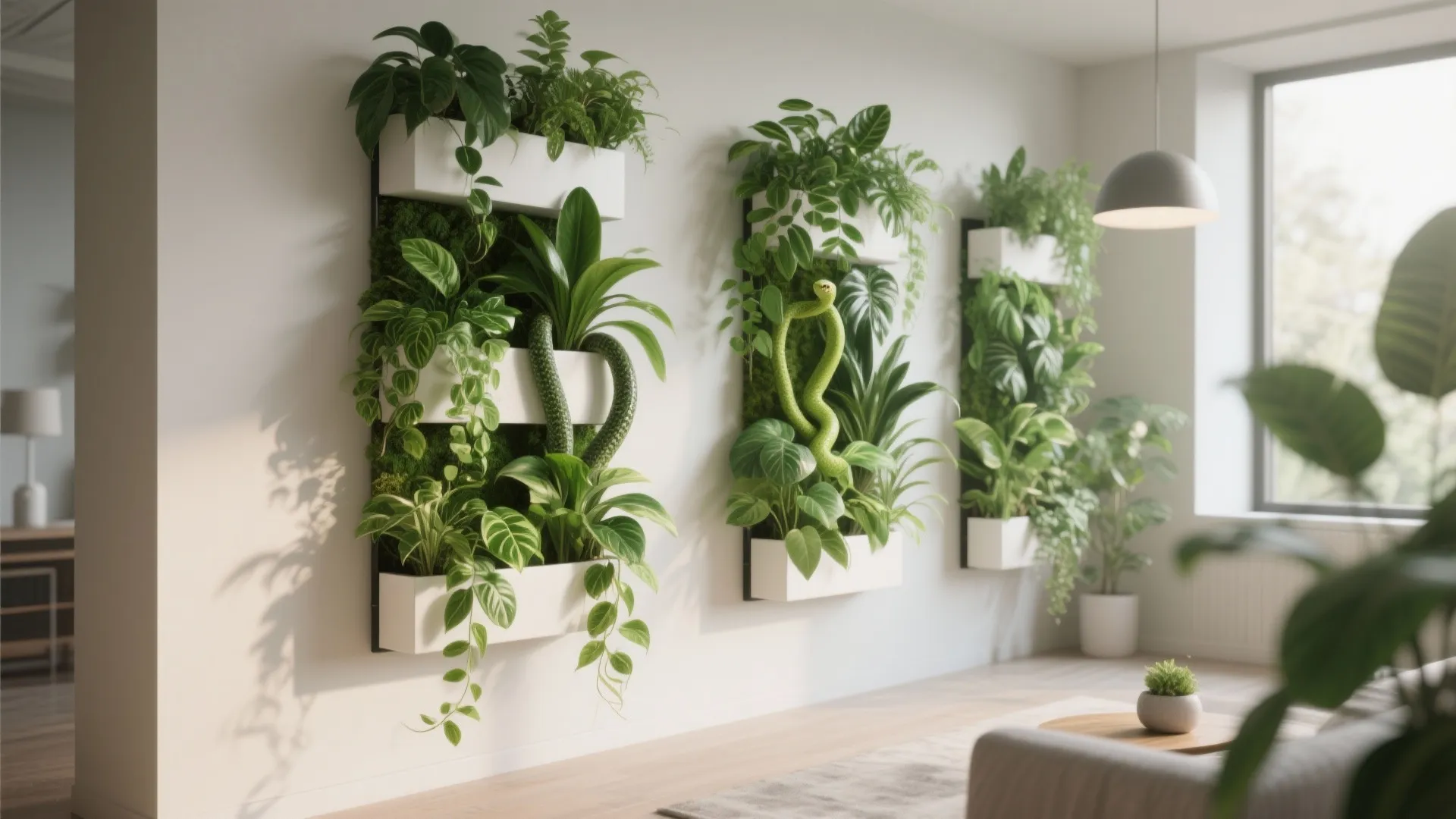 Wall-Mounted Greenery
