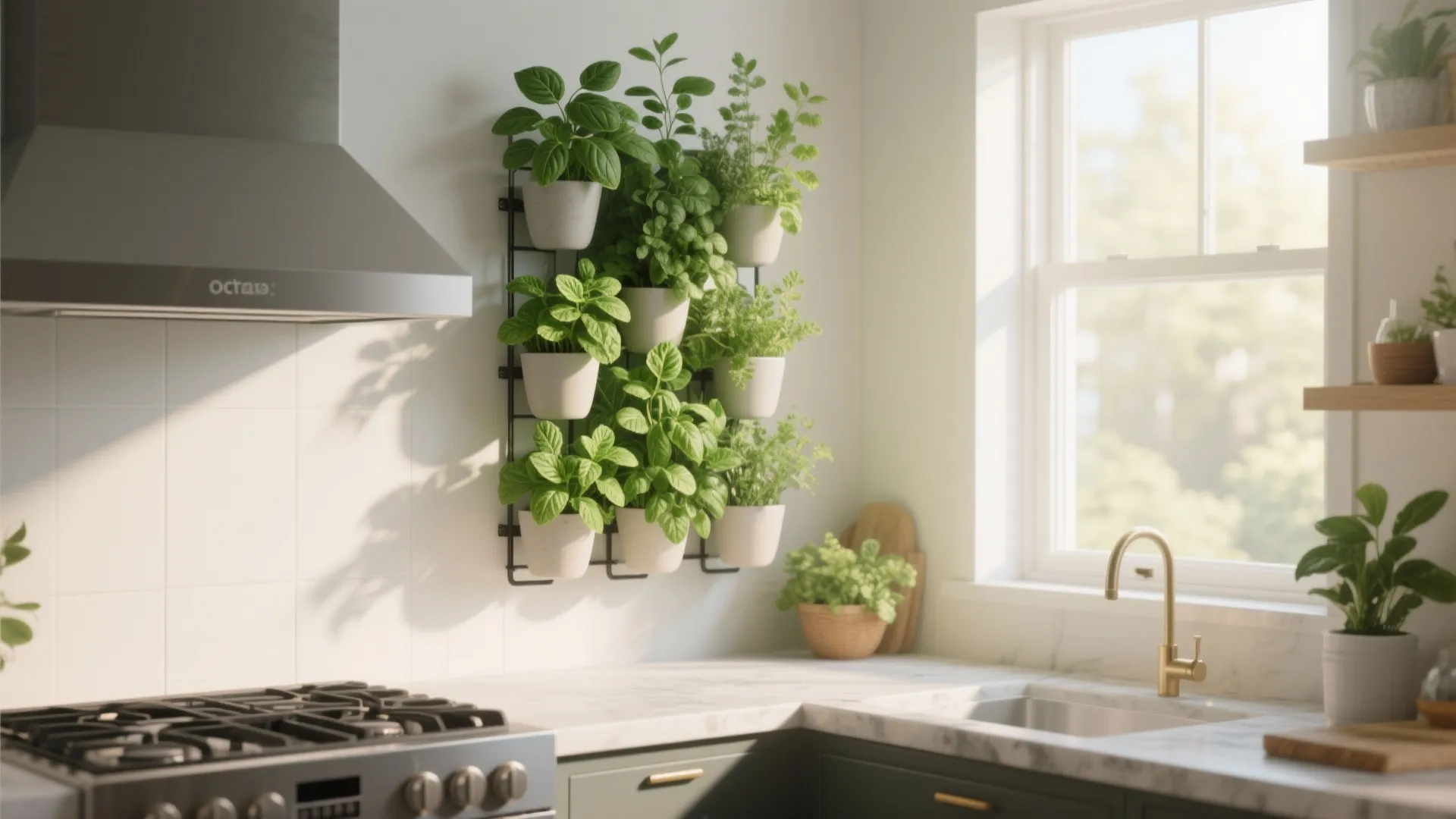 3. Wall-Mounted Herb Garden