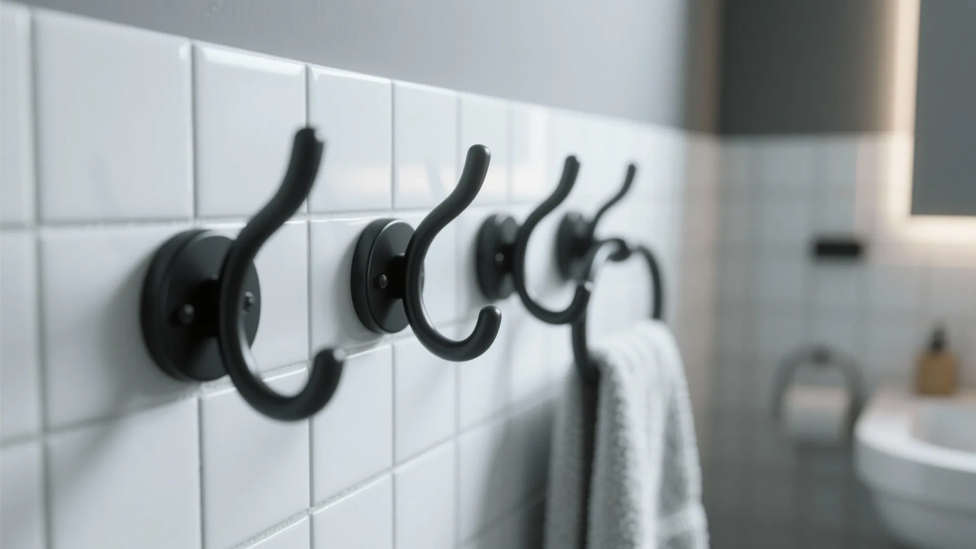1. Wall-Mounted Hooks