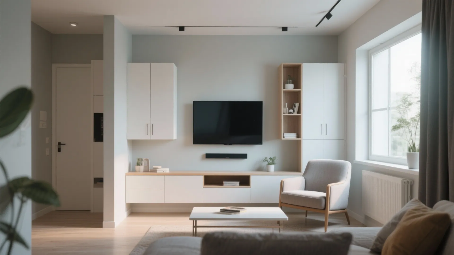 Wall-mounted media center