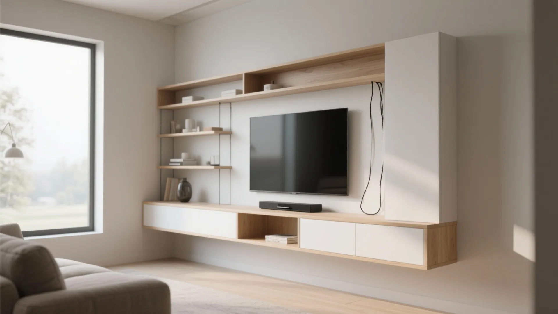 4. Wall-mounted media unit