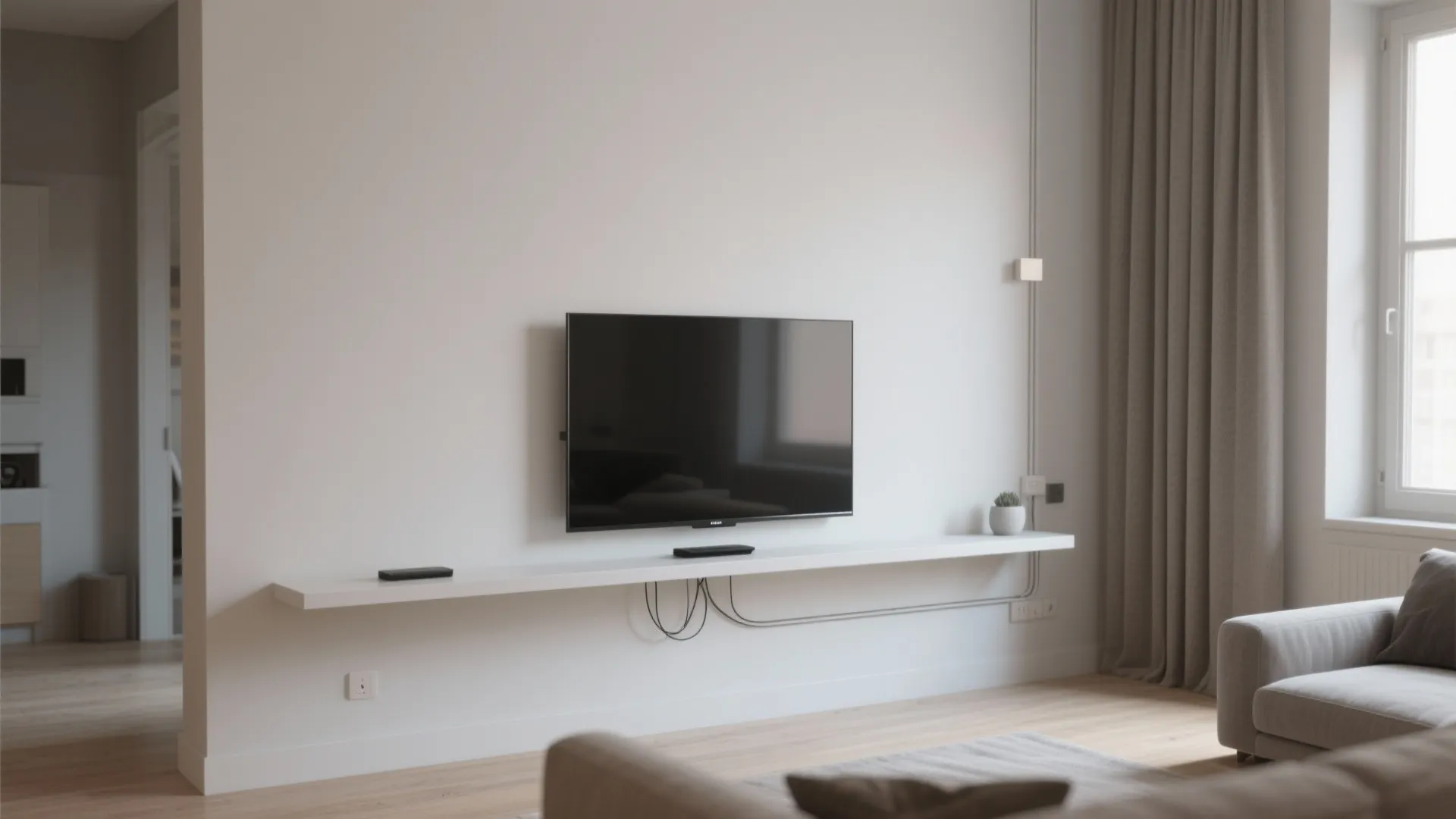 7. Wall-Mounted Media Unit