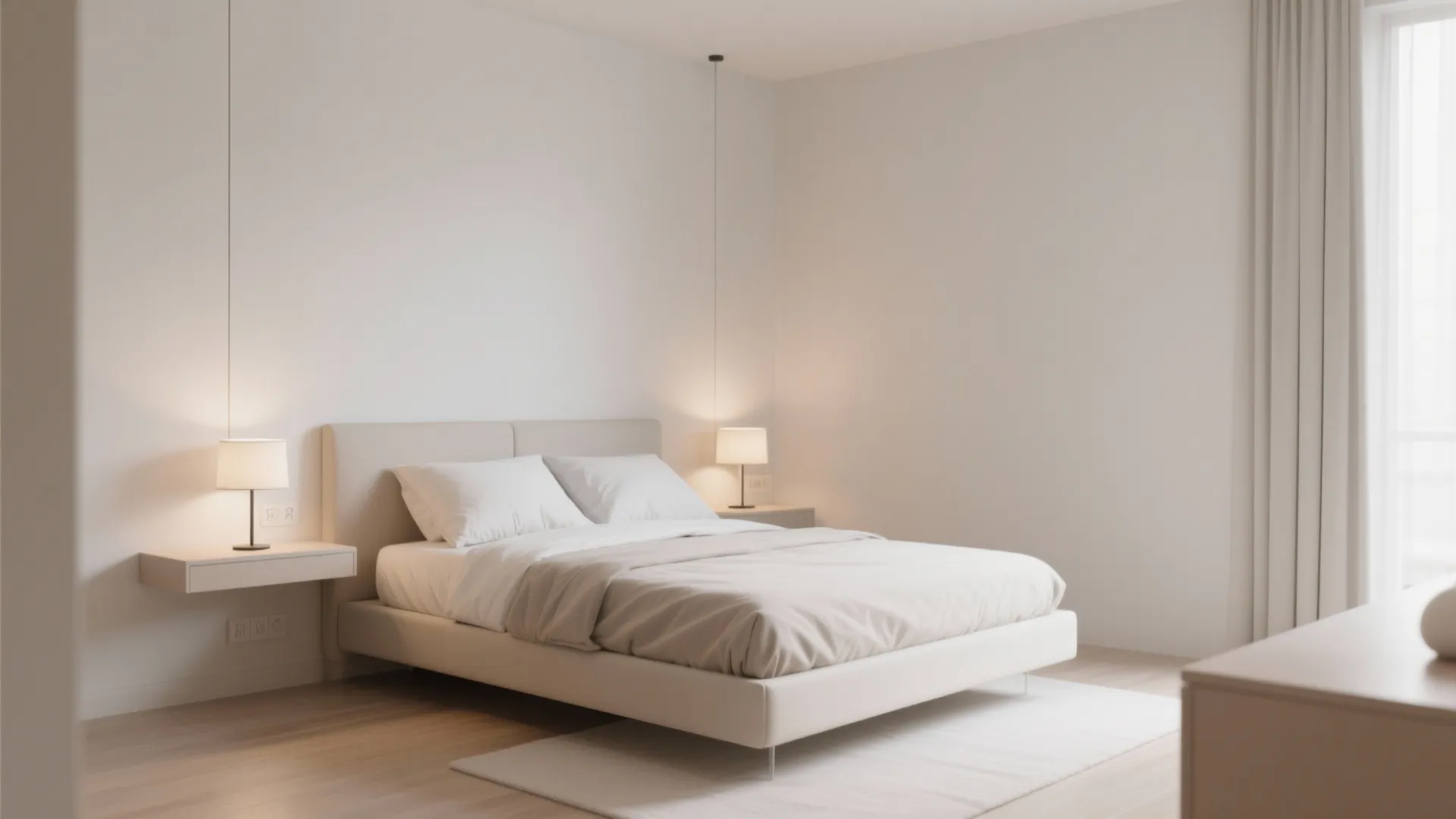 2. Wall-Mounted Nightstands