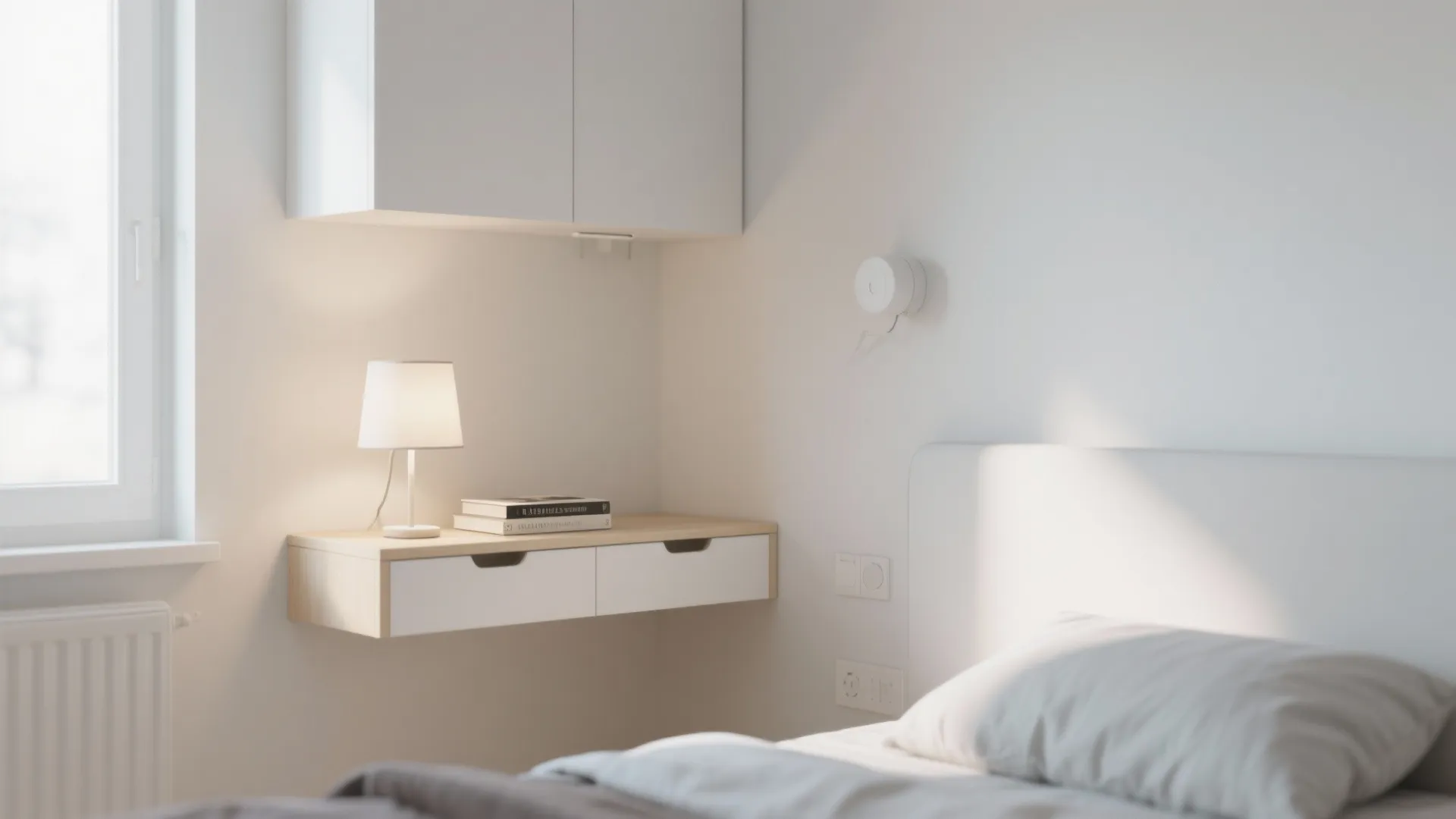 2. Wall-mounted Nightstands