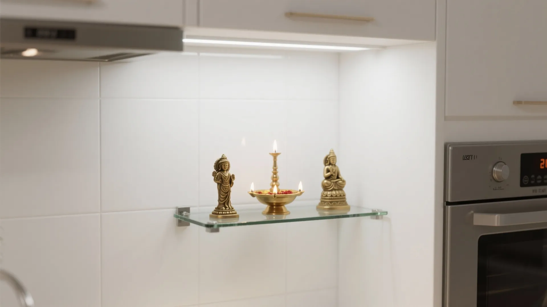Minimalist Wall-Mounted Pooja Unit