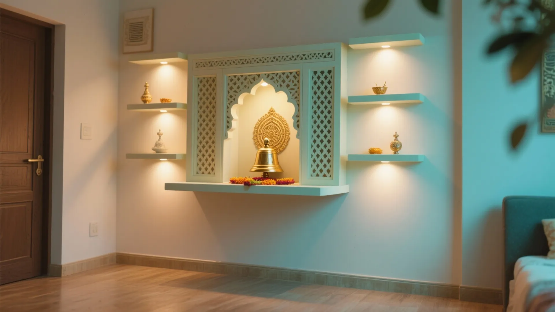 Wall-mounted Pooja Unit