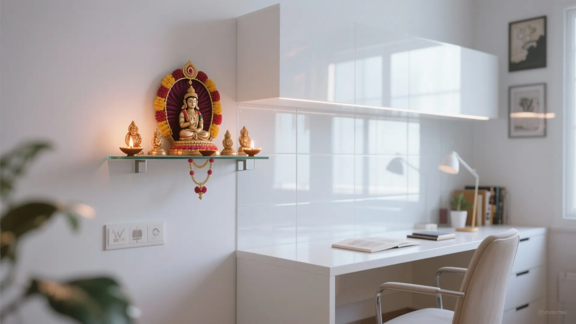 Wall-Mounted Pooja Unit
