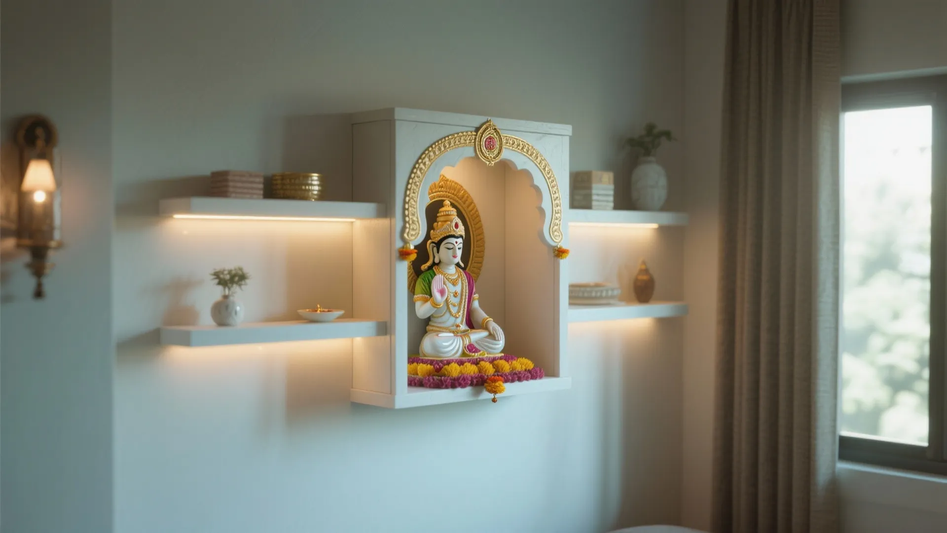 Wall-mounted Pooja Unit