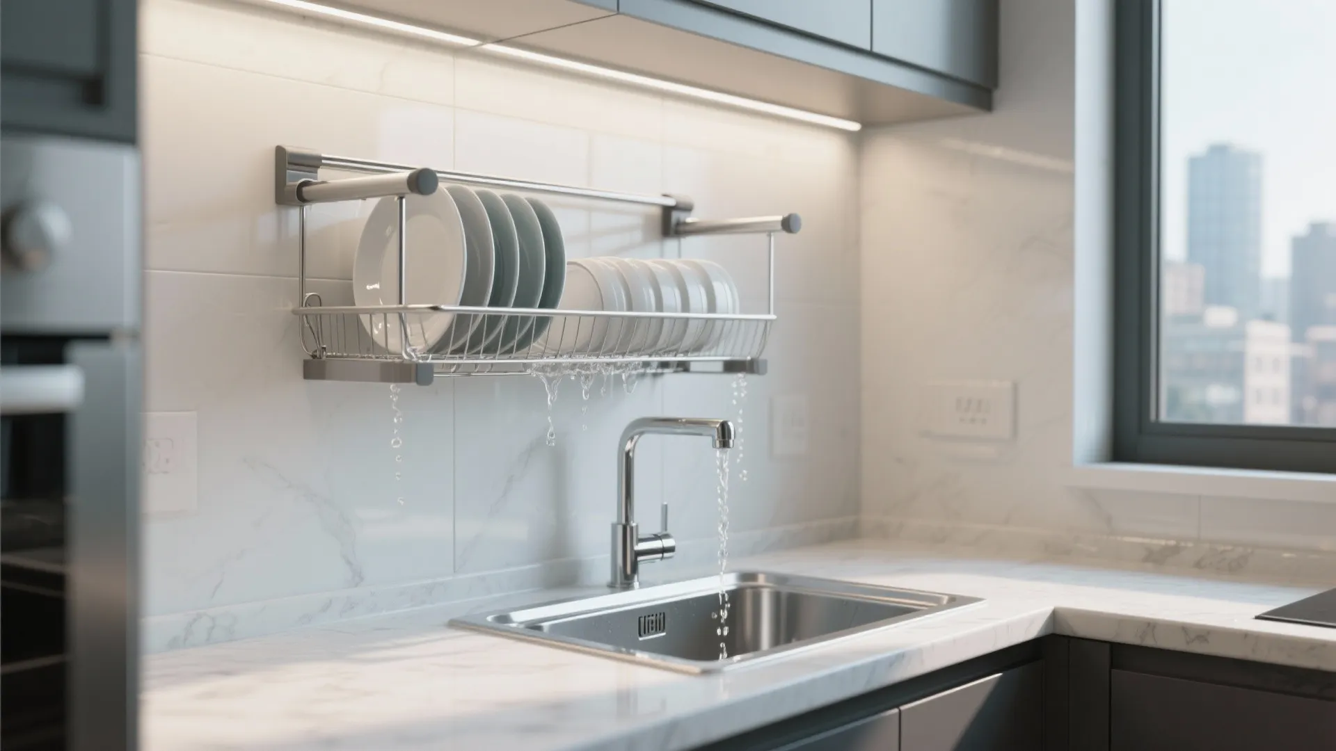 Wall-mounted drying racks