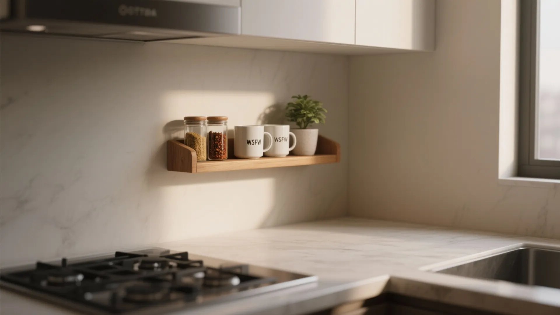 1. Use Wall-Mounted Shelves