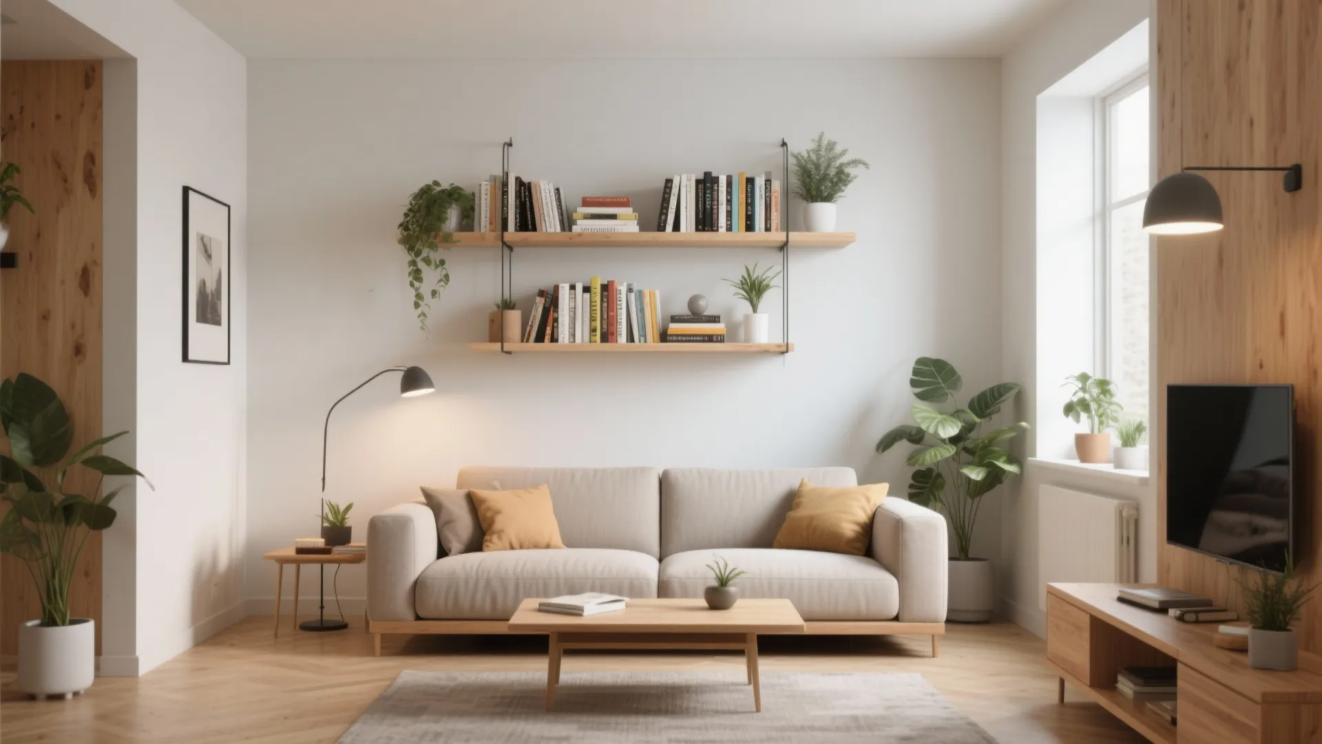 3. Wall-Mounted Shelving