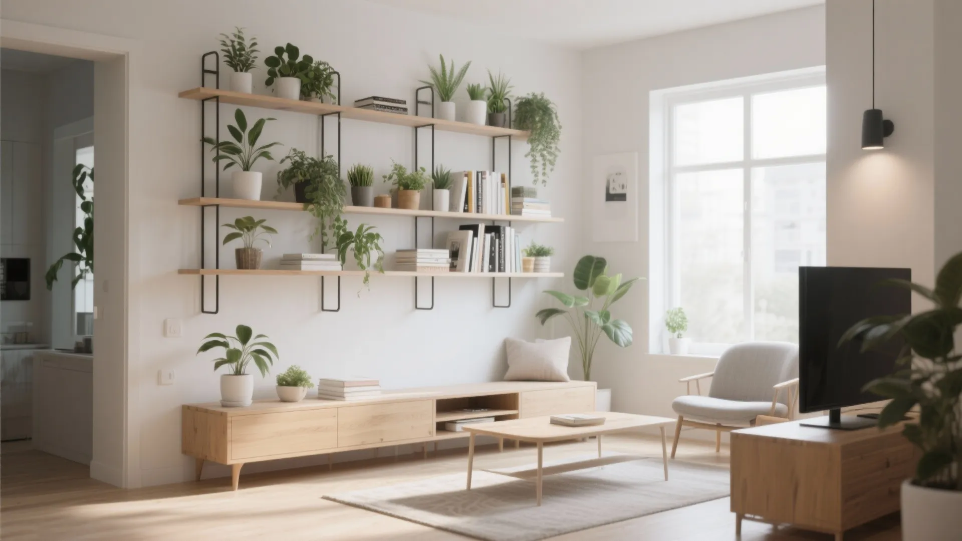 9. Wall-Mounted Shelving