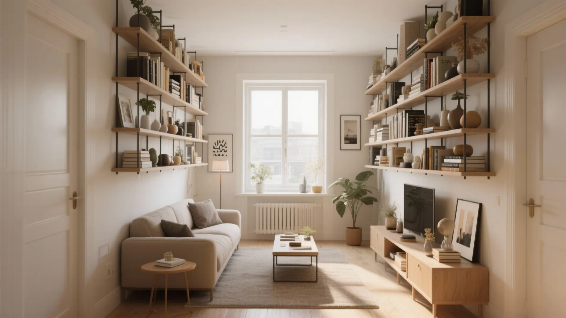 4. Install Wall-Mounted Shelving