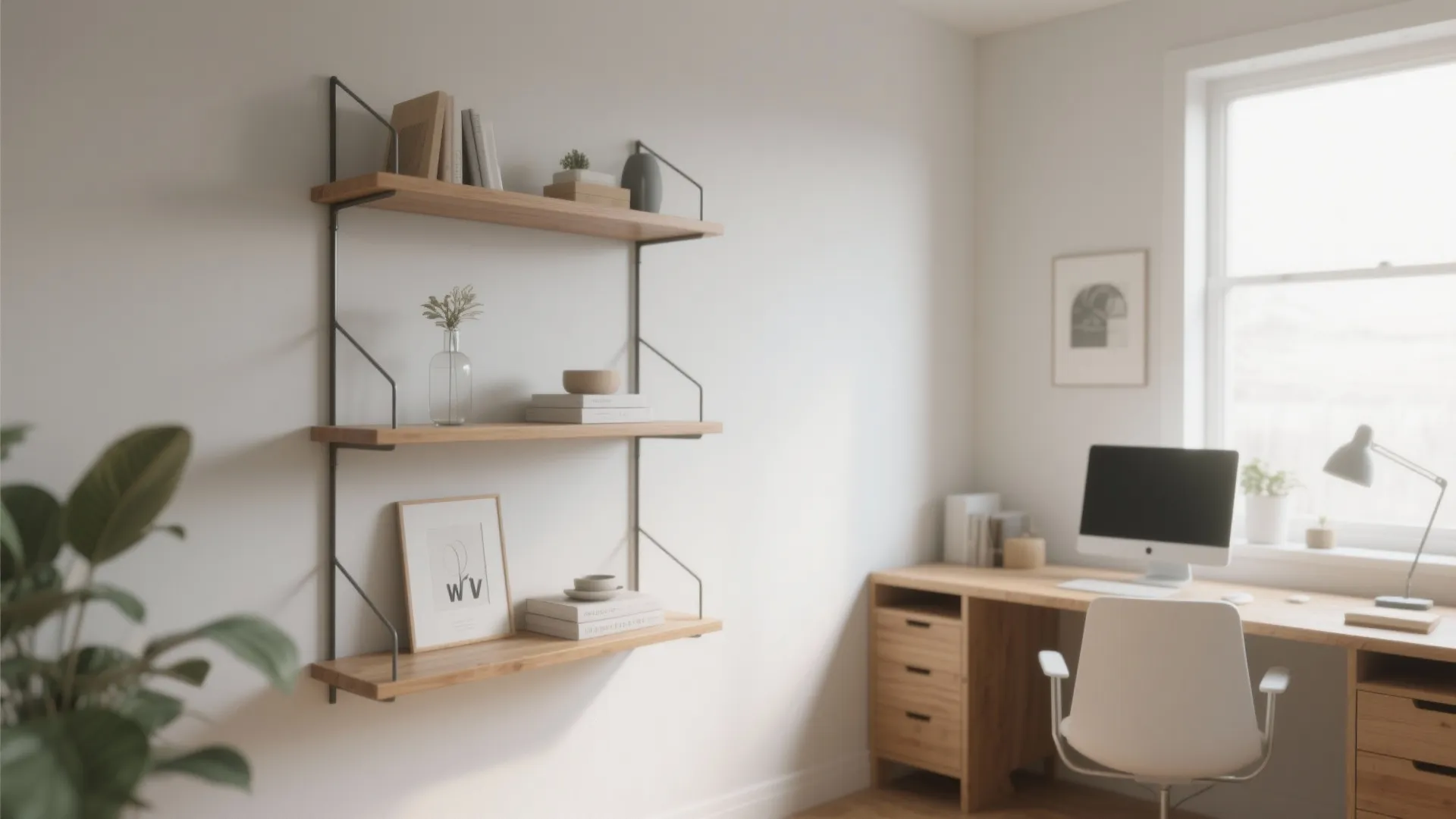 3. Wall-Mounted Shelving