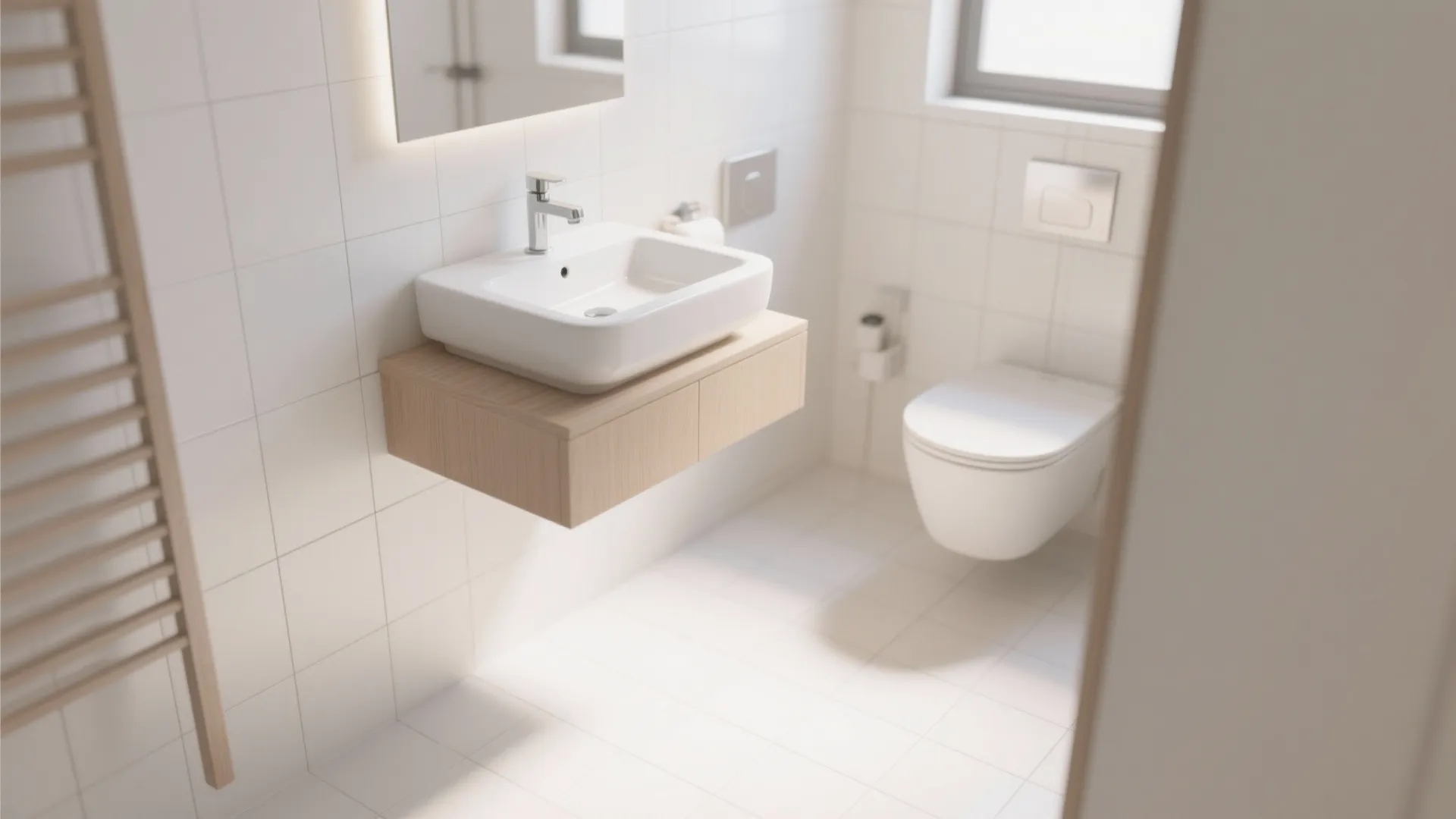 1: Wall-mounted sinks