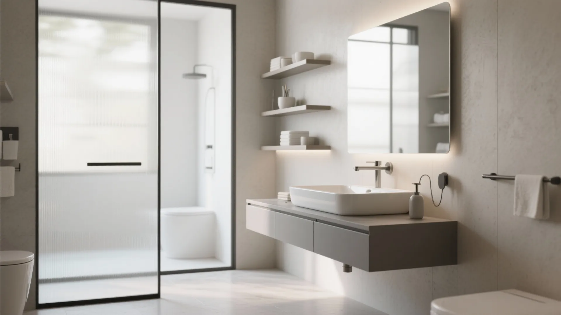 1. Wall-Mounted Sink