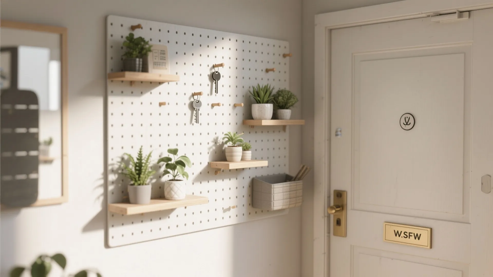 Creative wall-mounted storage