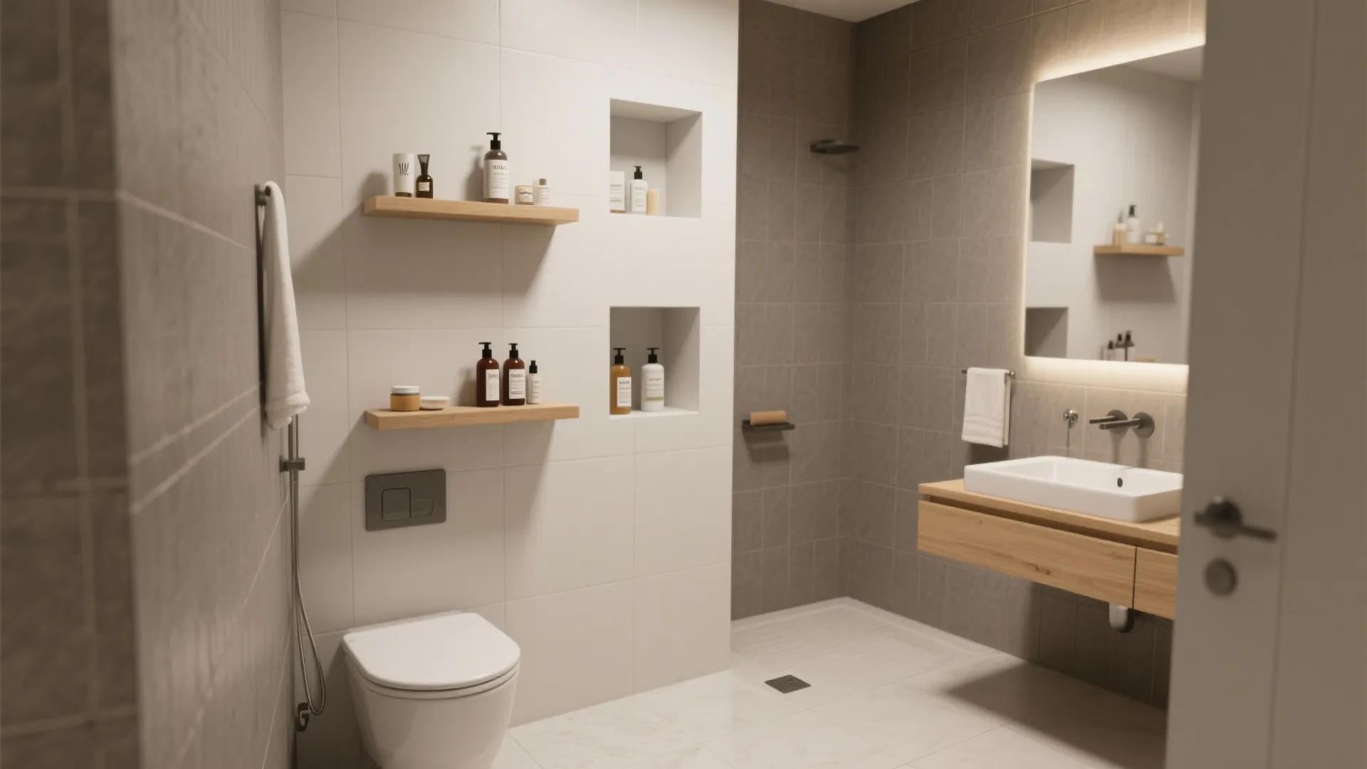 2. Wall-Mounted Storage to Lift Items Off the Floor