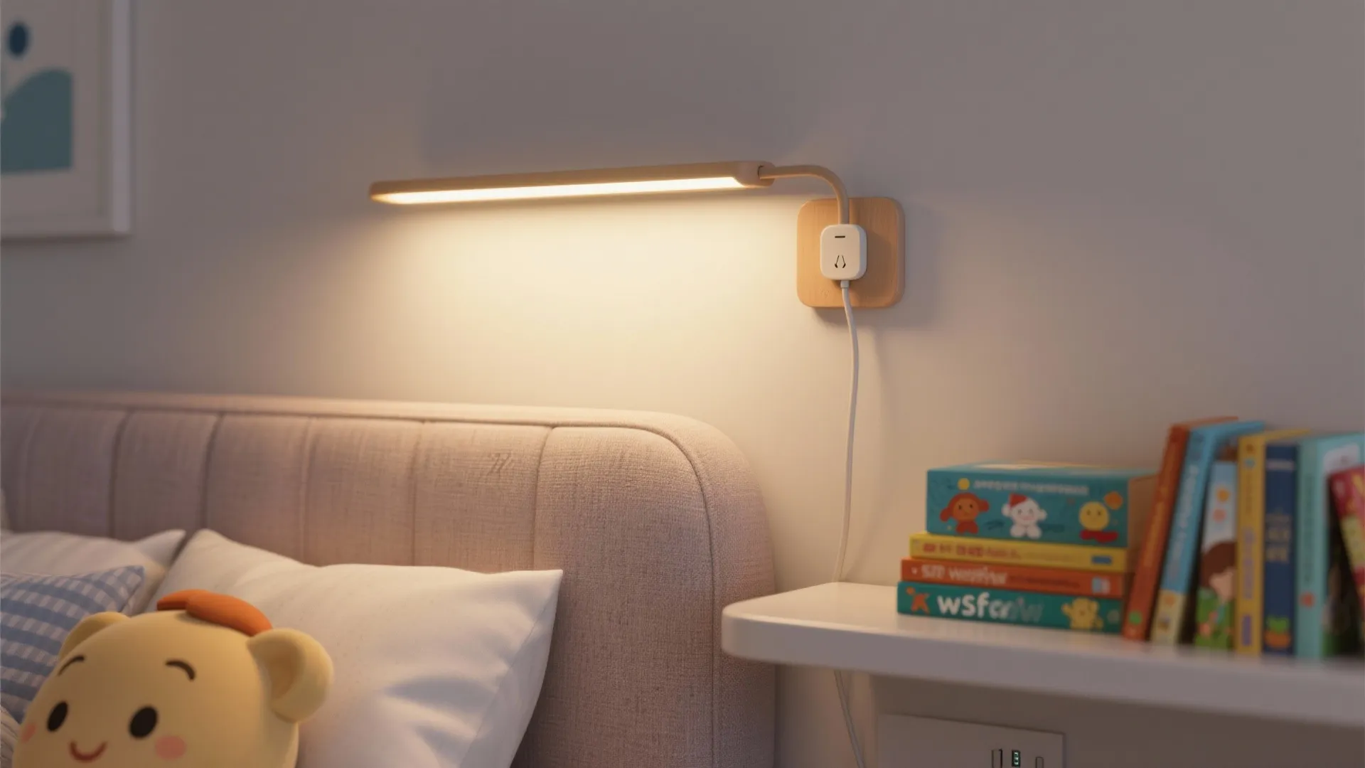 1. Wall-mounted story lamp
