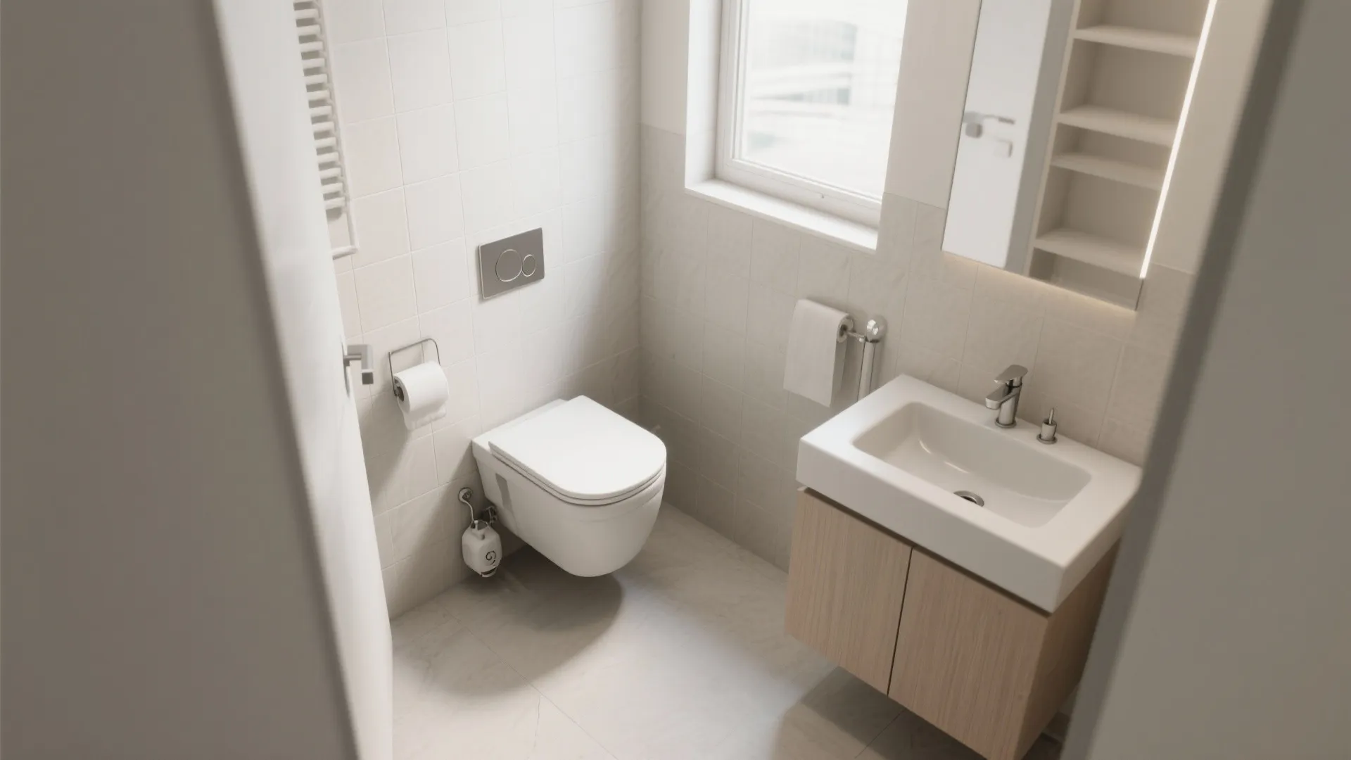 Tip 5: Wall-Mounted Toilet