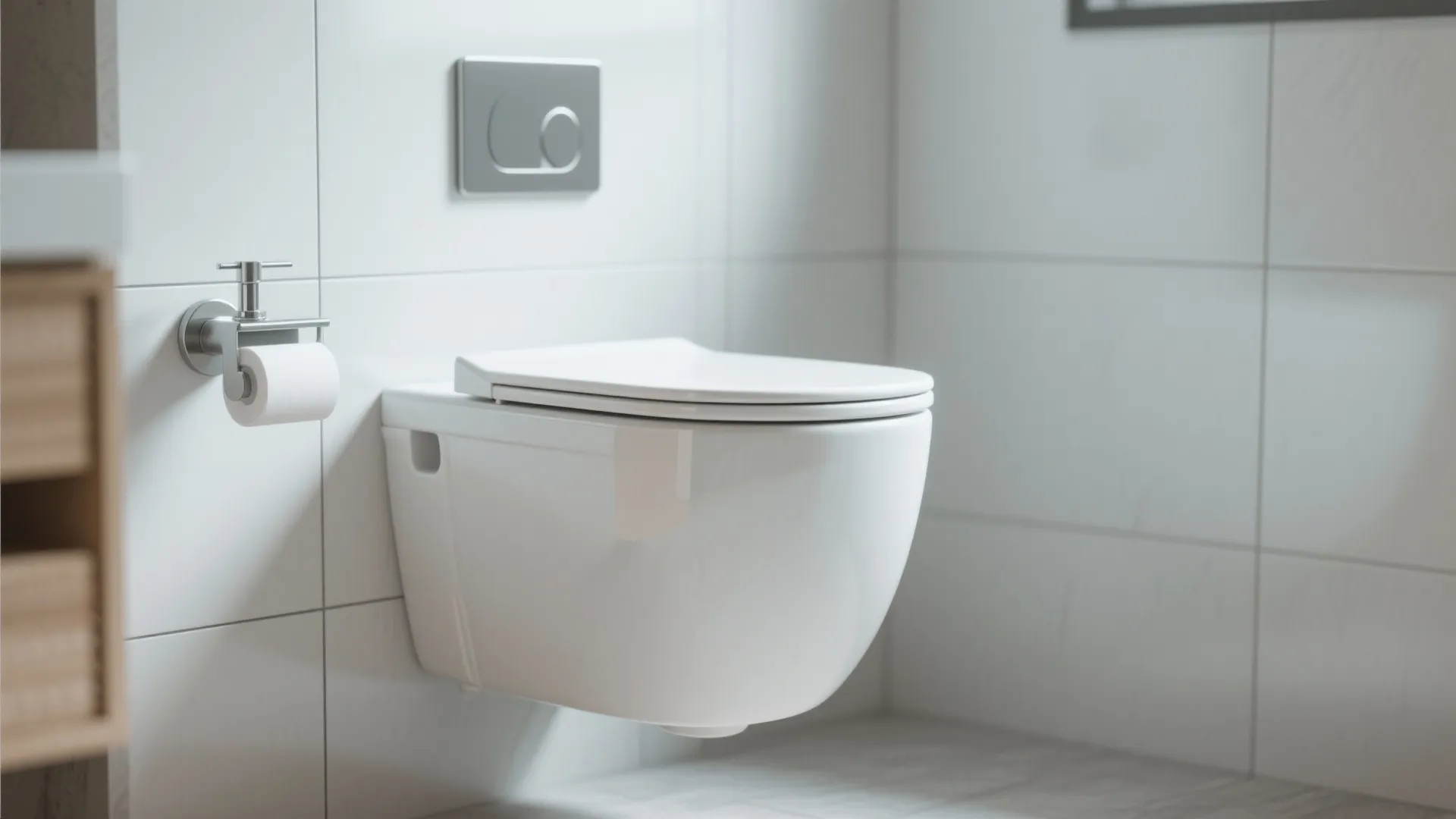 5. Wall-Mounted Toilet