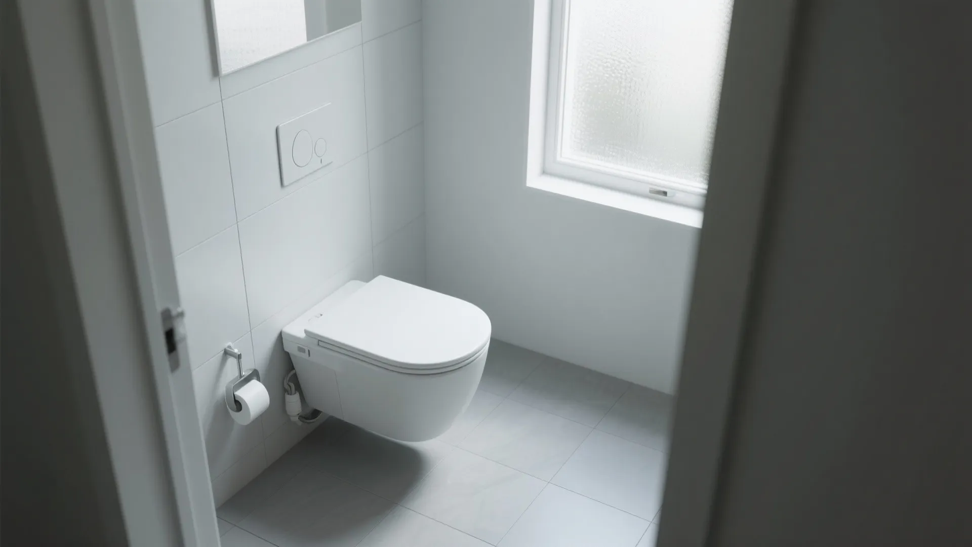 3. Wall-Mounted Toilet