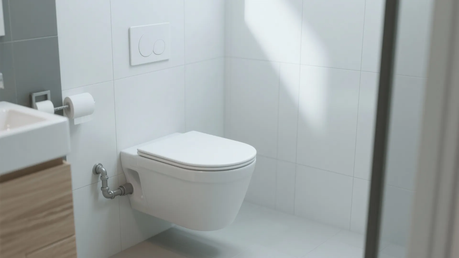 3. Wall-Mounted Toilet