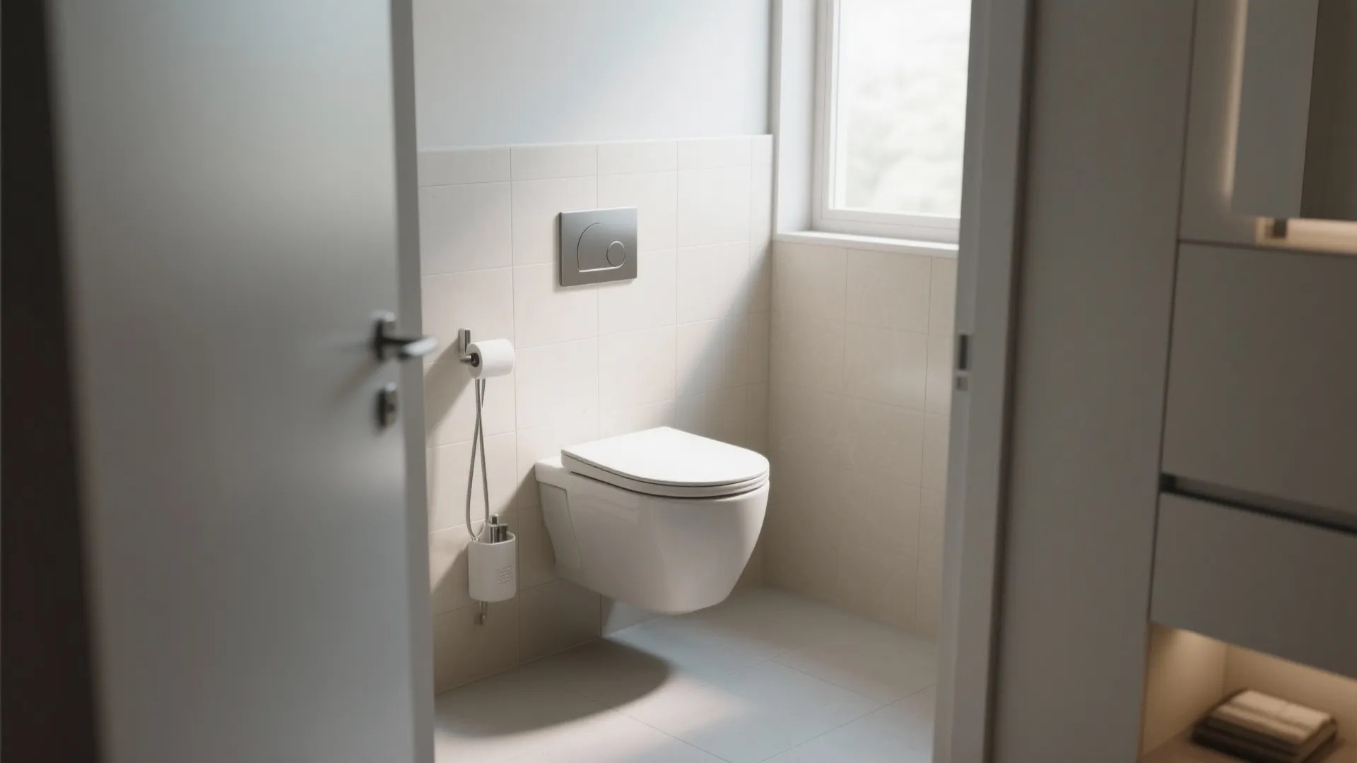 3. Wall-Mounted Toilet